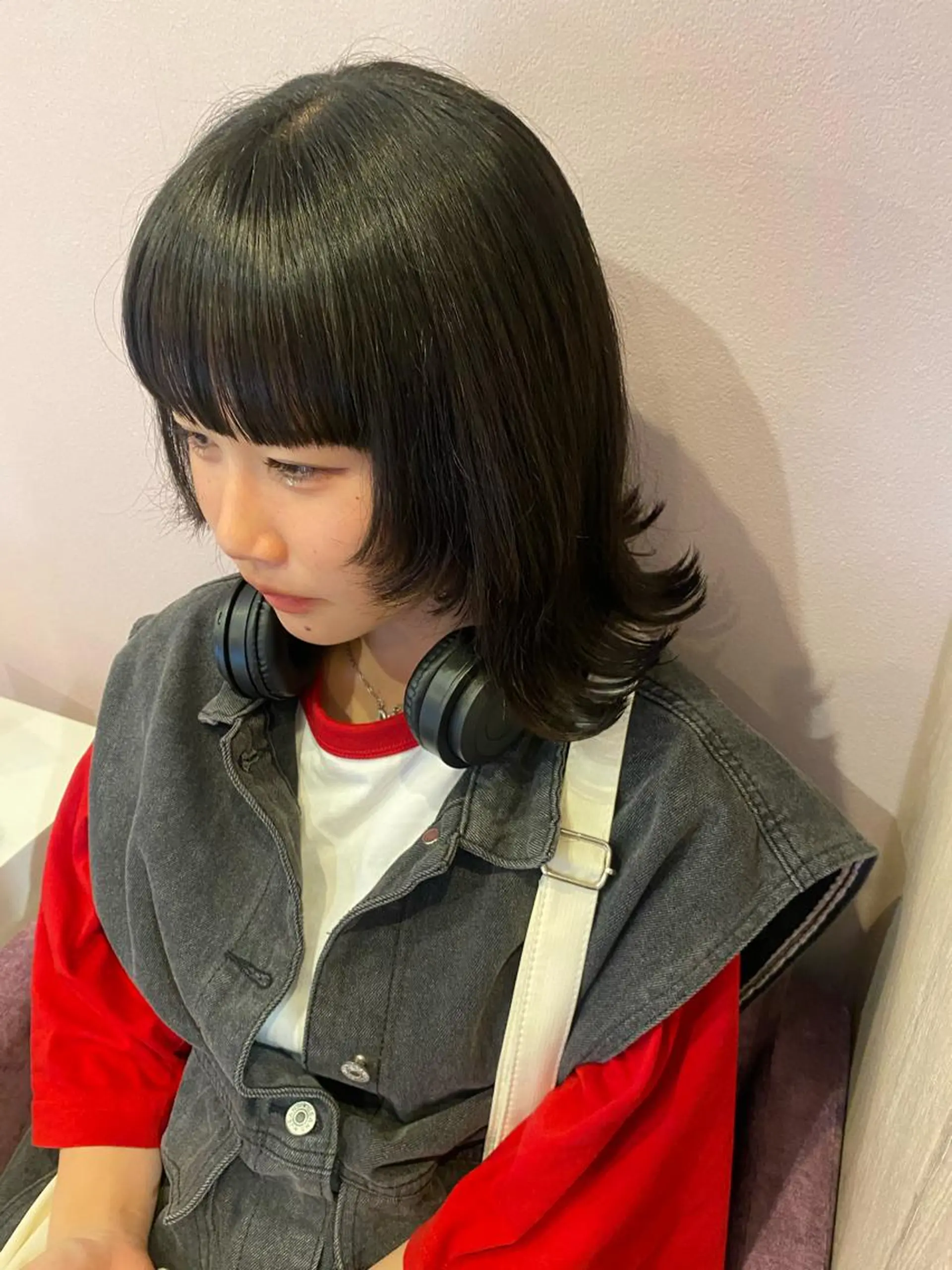 ミディアム 似合わせレイヤー/ Wカラー🧸こころのヘアスタイル