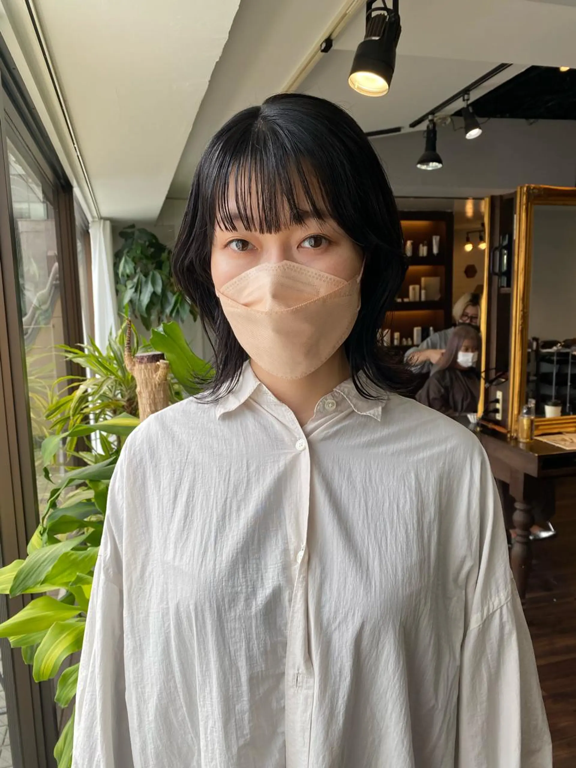 ミディアム カラー ヘアアレンジ くびれヘア 顔周りカット 韓国風ヘア レイヤーカット カット ヘアカラー トリートメント レイヤーカット×髪質 改善🇰🇷シオリのヘアスタイル