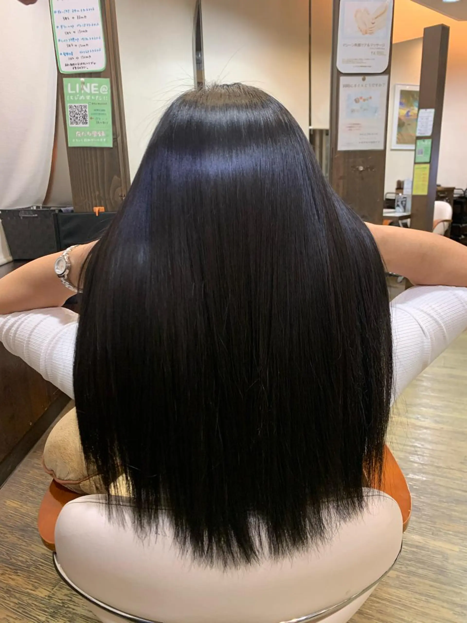 ロング 縮毛矯正 カット 縮毛矯正 トリートメント 佐藤 瑚碧のヘアスタイル