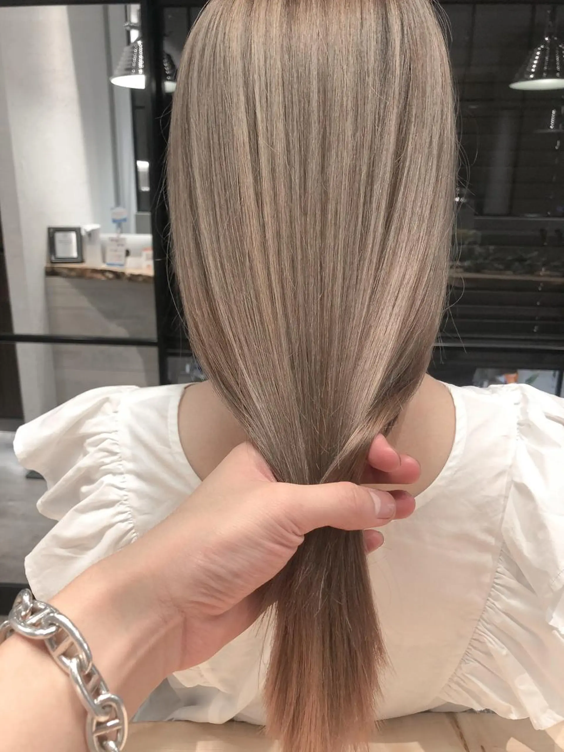 ミディアム カラー 韓国ヘア 店長NEGIのヘアスタイル