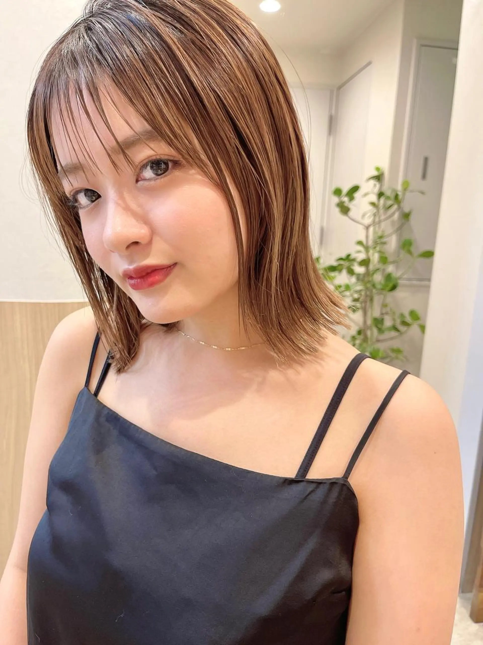 セミロング 美容室sand 横浜のヘアスタイル