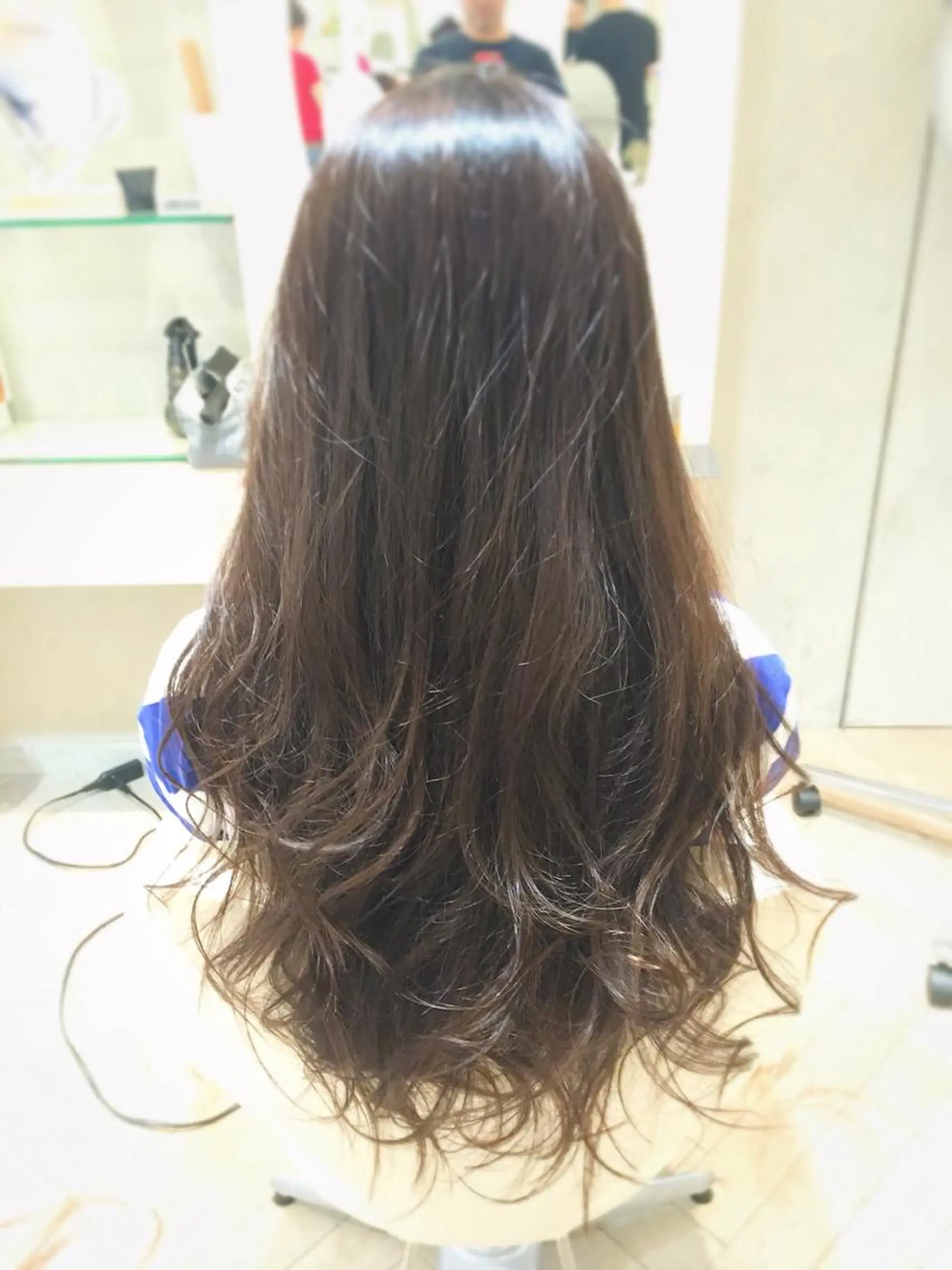 セミロング ロング カラー パーマ イガラシ ジュン/髪質改善のヘアスタイル