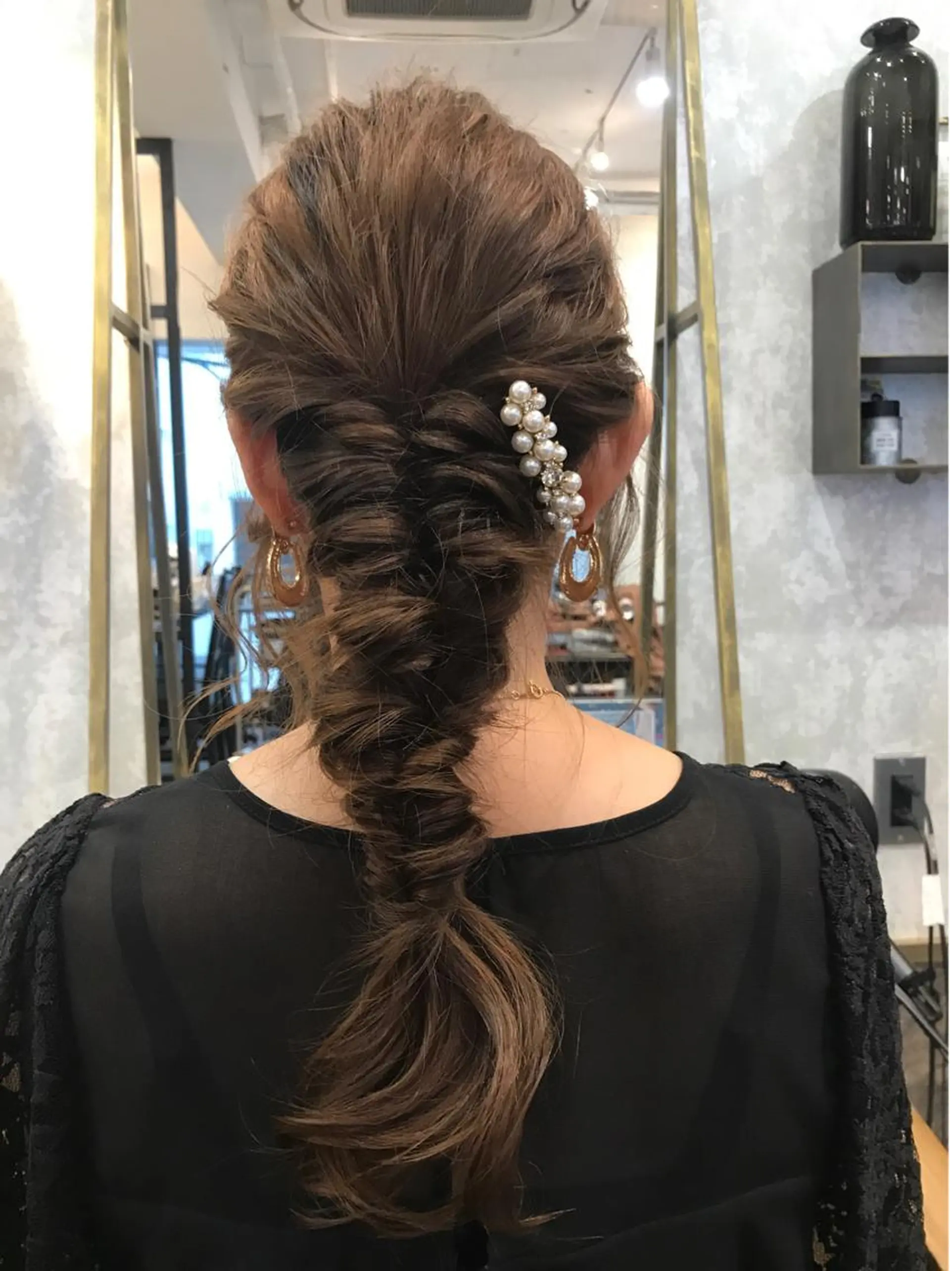 ヘアアレンジ ブリーチなし透明感 タケザワミキのヘアスタイル