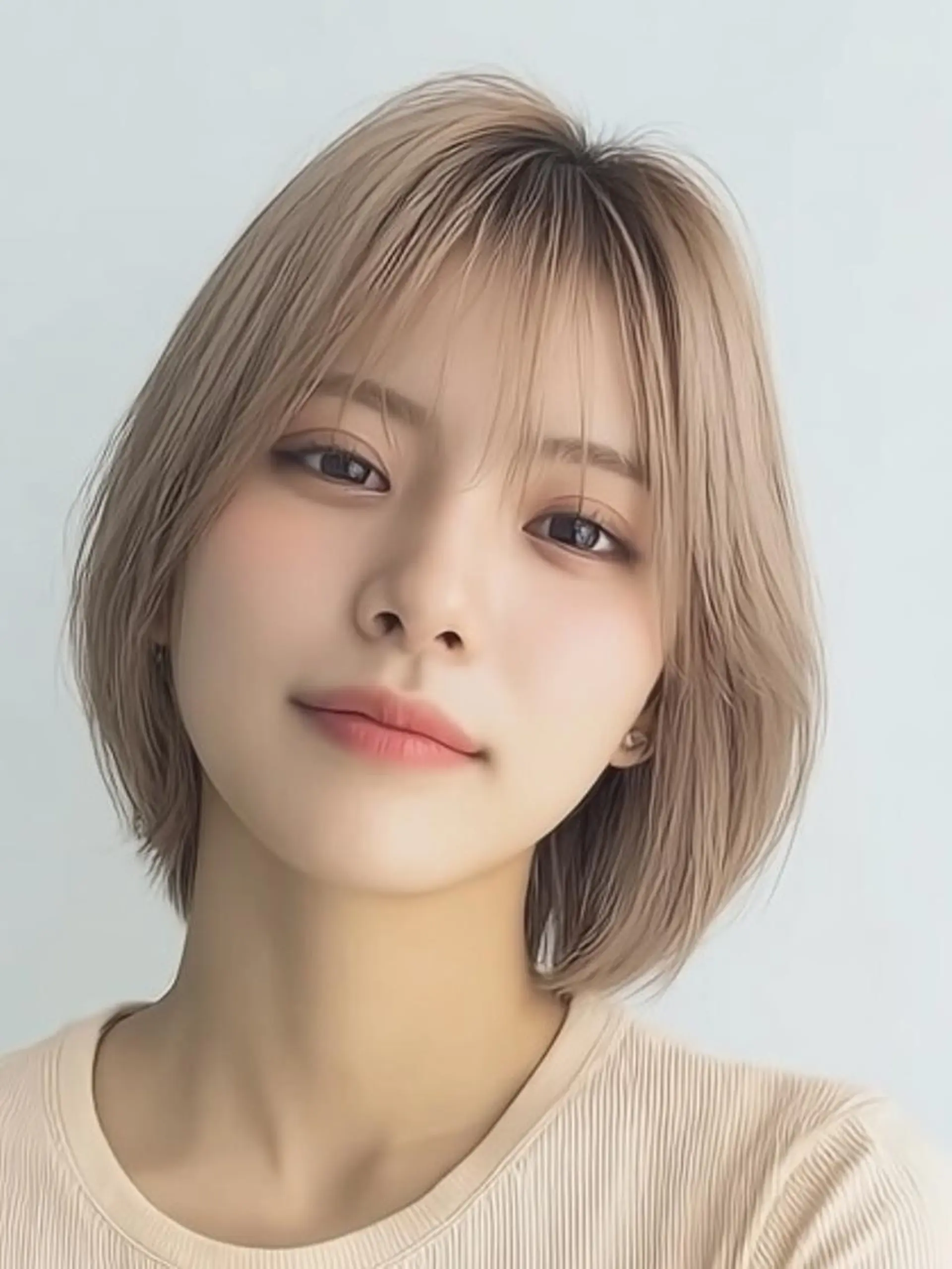 ミディアム ヘアカラー ❄️透明感カラー❄️ メンズ✂️TOWAのヘアスタイル