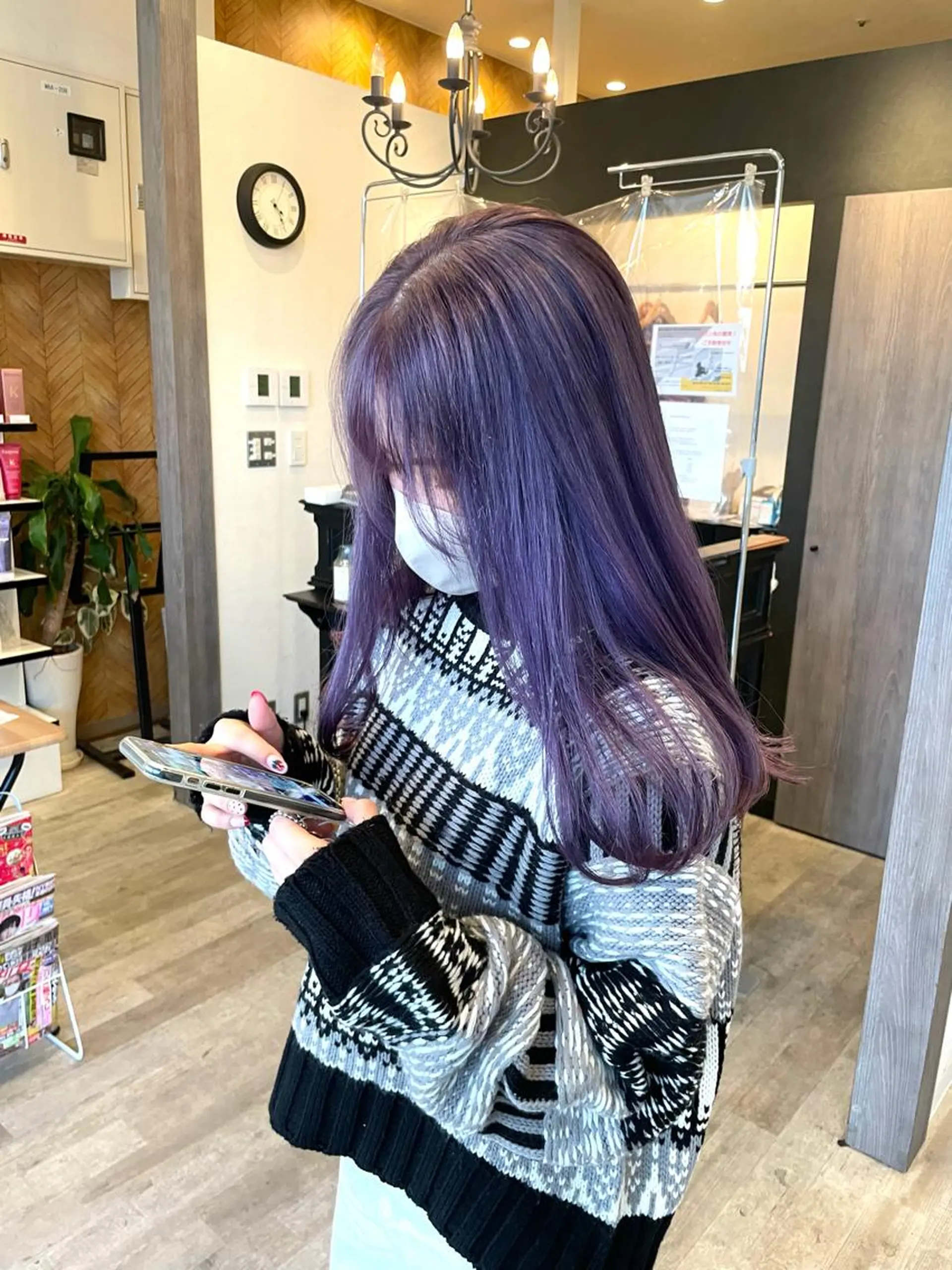 ロング カラー 田中   麗彩也のヘアスタイル