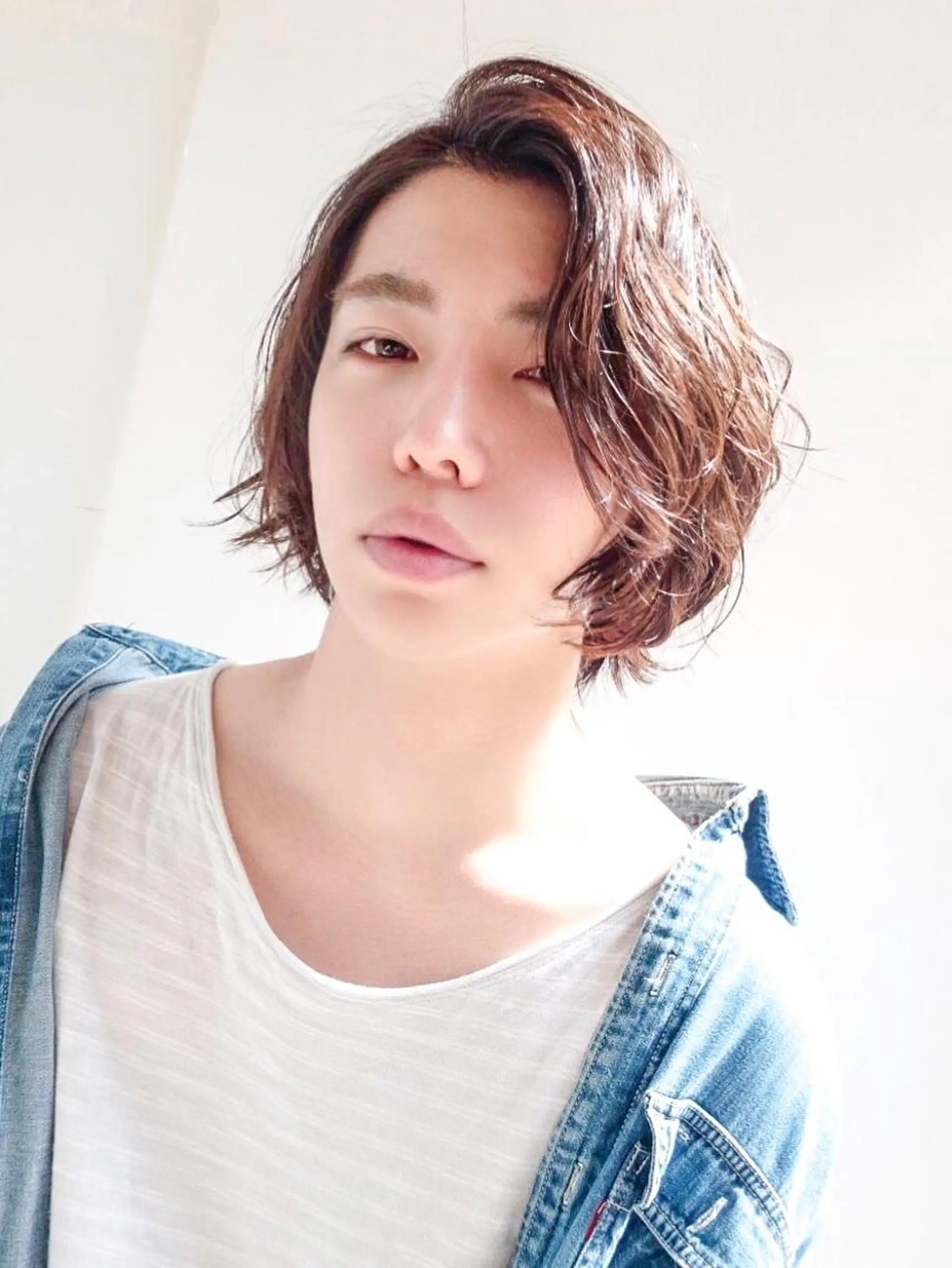 ショート カラー パーマ メンズ 美髪矯正 Rioのヘアスタイル