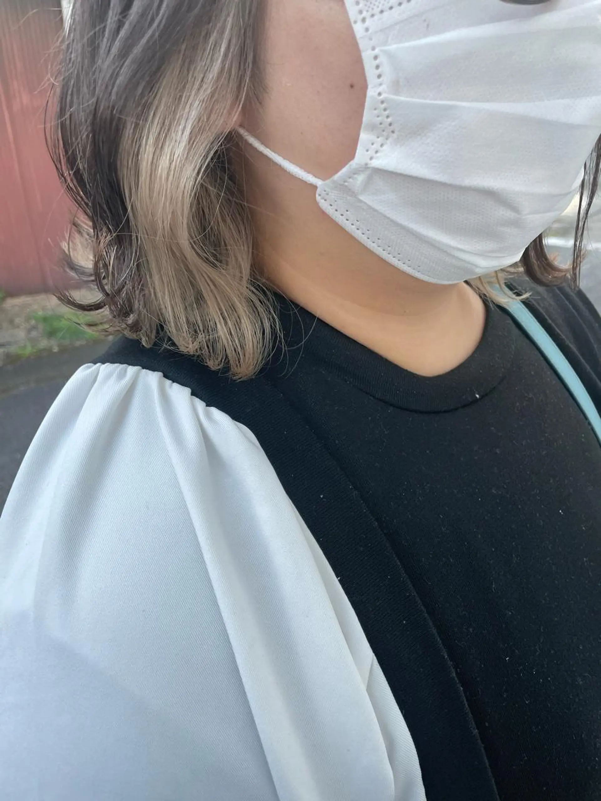 ミディアム カラー ベージュカラー ブリーチ ケアブリーチ ダブルカラー インナーカラー インナーカラー 推し ブリーチ 髪質改善のヘアスタイル