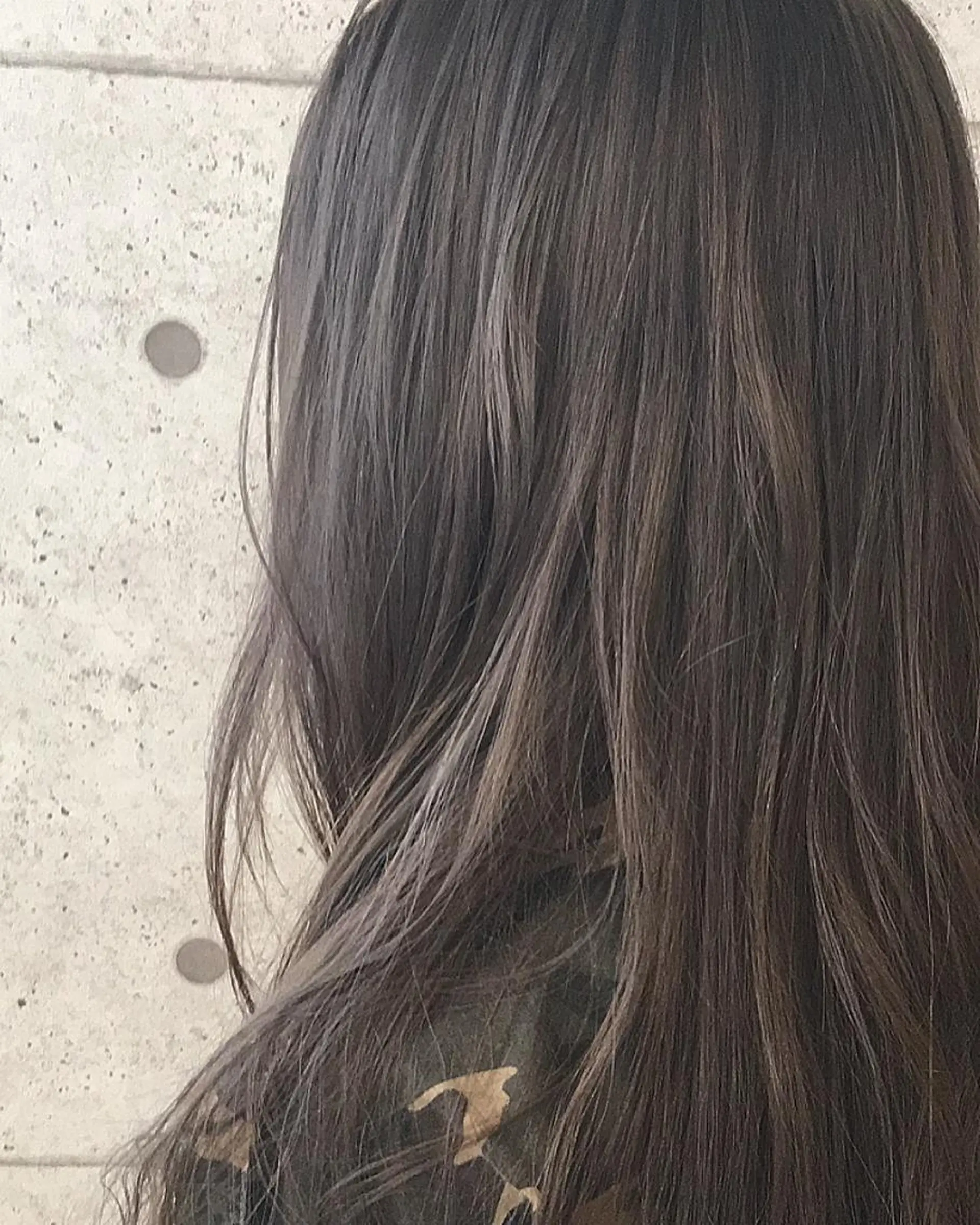 ロング カラー グレージュ ハイライトカラー パープルカラー パープルグレージュ ハイライト RUMéL 🌙YUIのマツエク・マツパデザイン