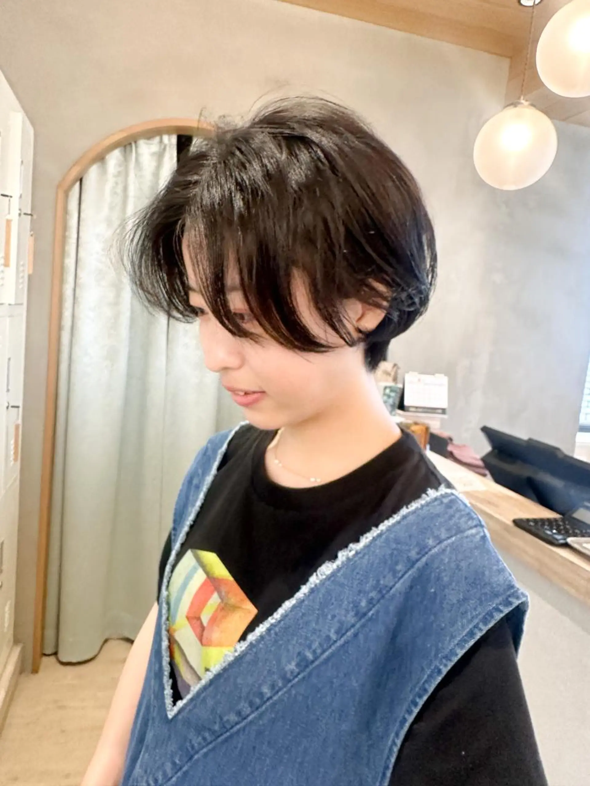 ショート パーマ ショートボブ ハンサムショート ボブ ショートヘア 外ハネヘア EMANON YOKOHAMA所属・横浜/ショート/ マンツーマン施術　丹のヘアスタイル