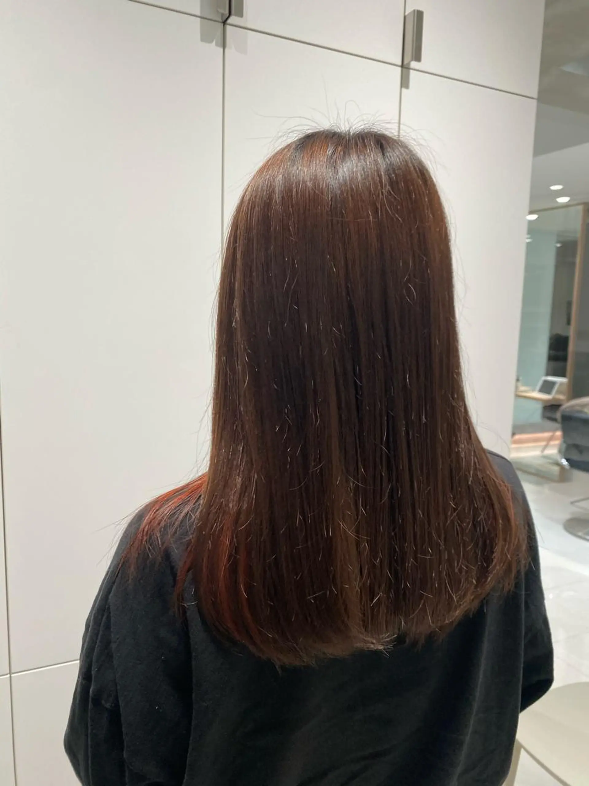 セミロング カラー ナチュラル/韓国💎 haruka 💎のヘアスタイル