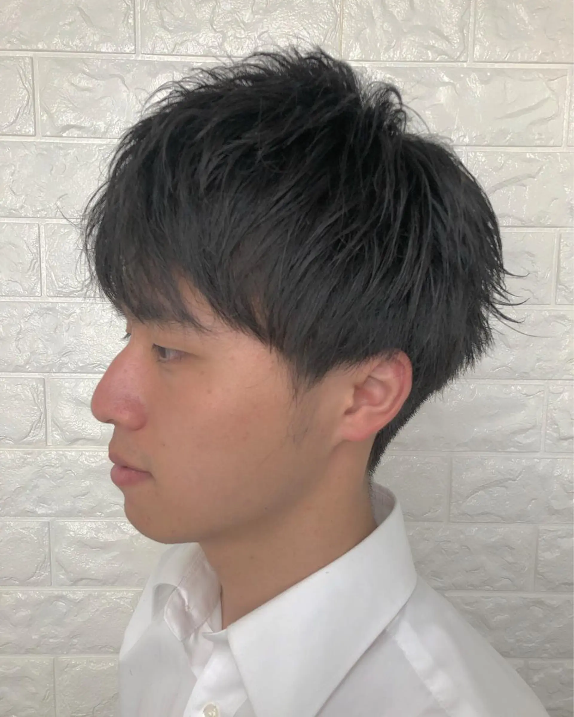 ショート メンズ パーマ/ハイトーン スパイキー/神田正紀のヘアスタイル