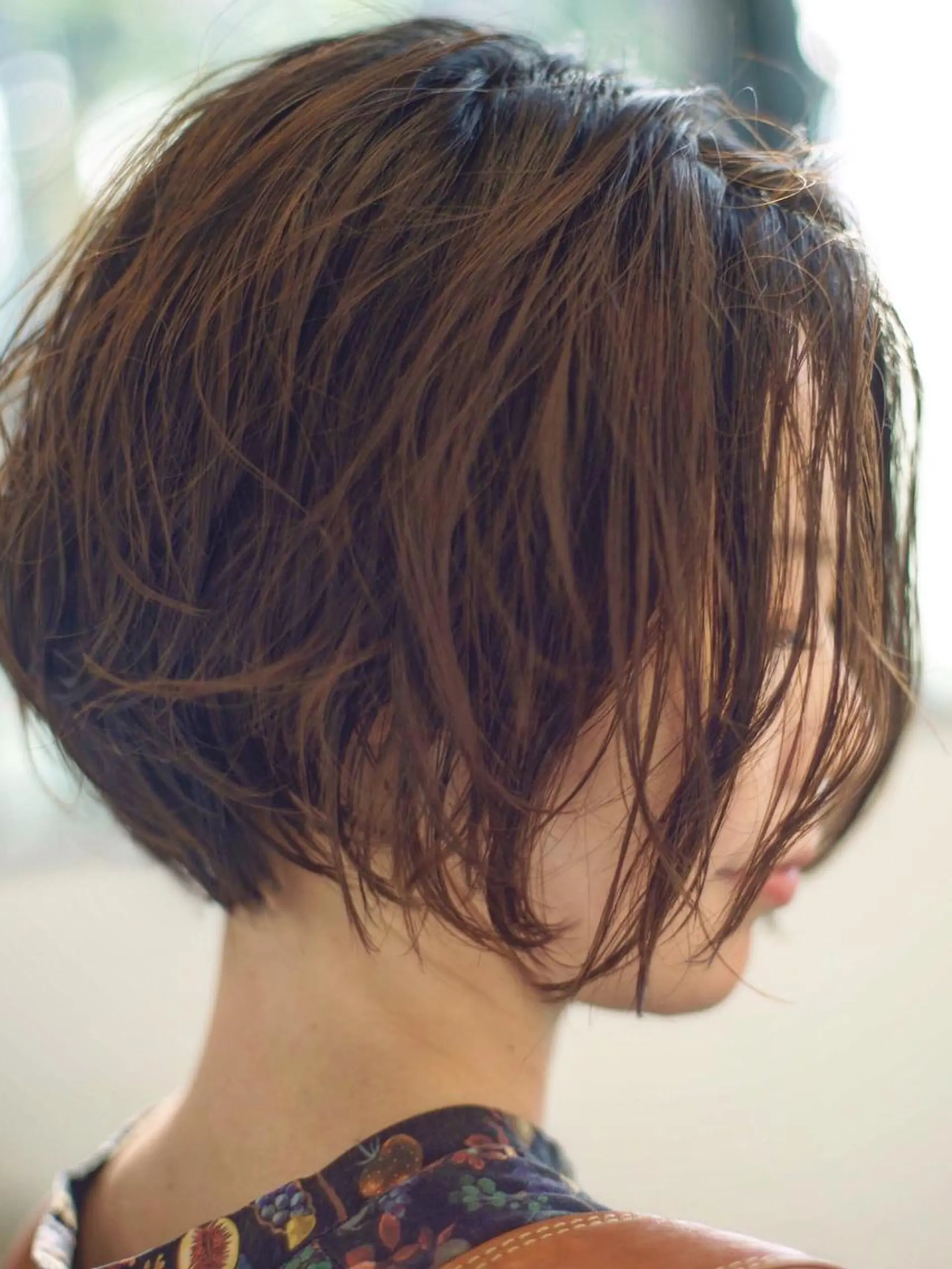 ショート カラー パーマ すきバサミを使わない カット✂️✨郡司泰之のヘアスタイル