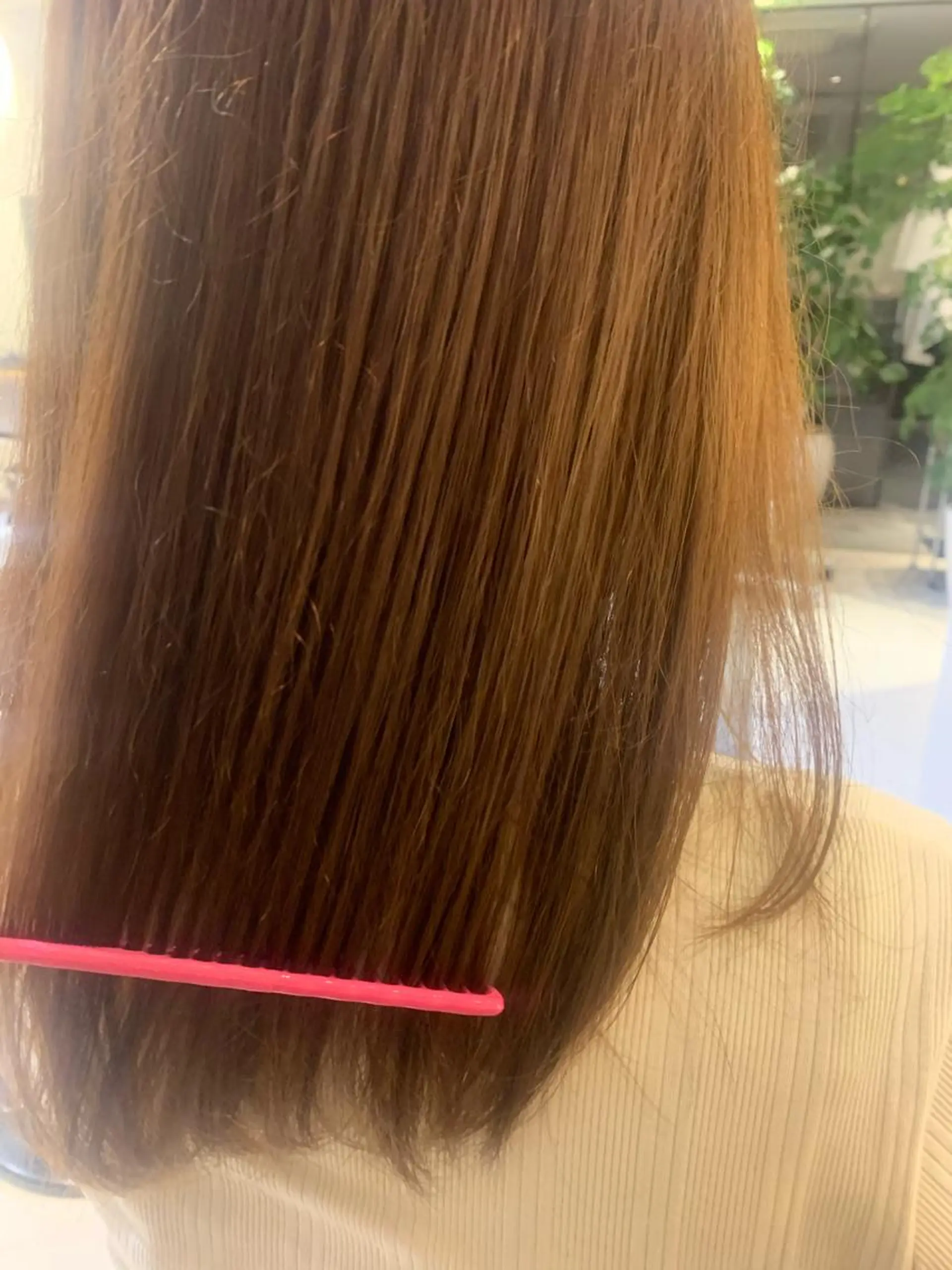 セミロング 縮毛矯正 江原 実来のヘアスタイル