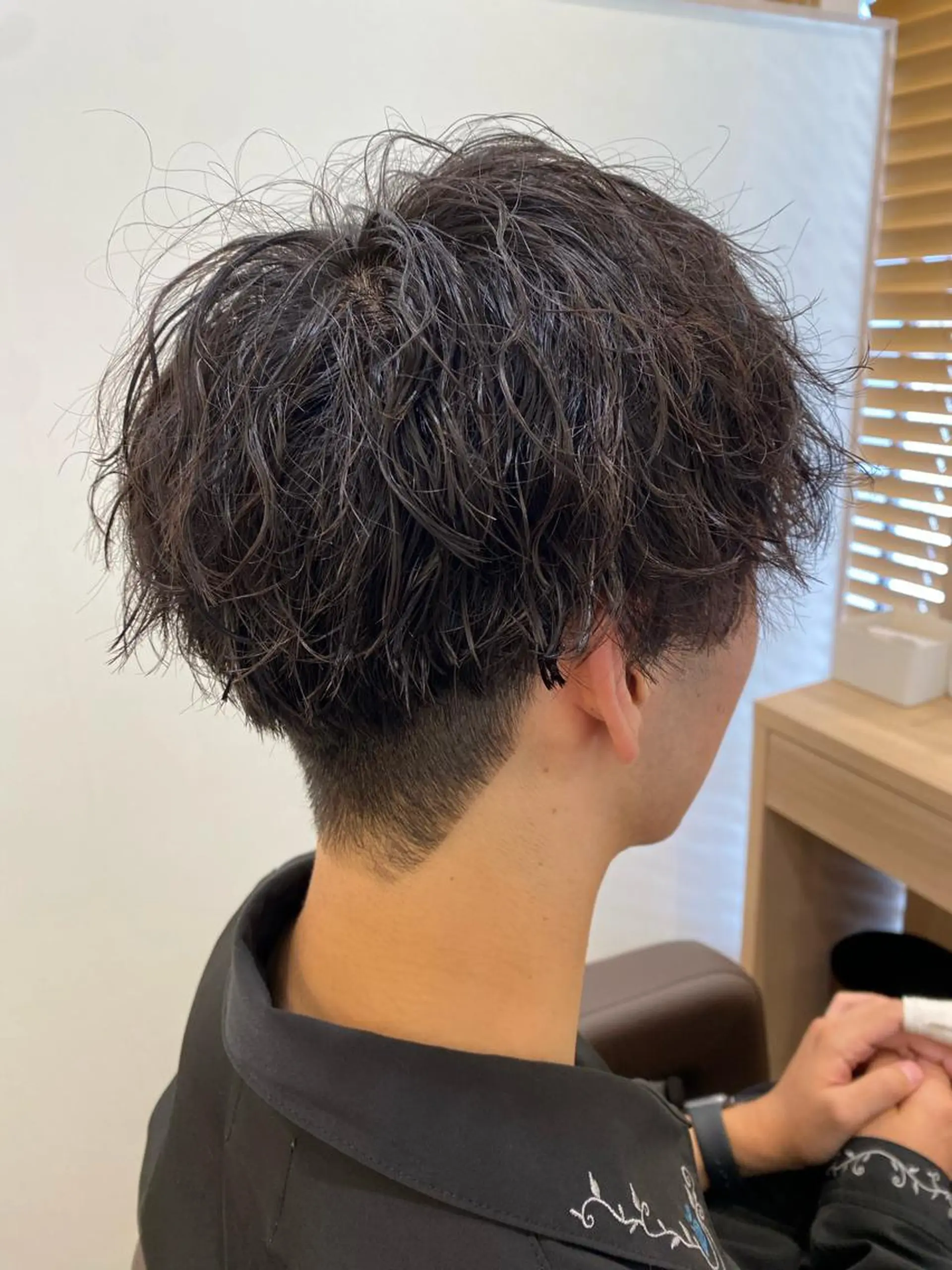 パーマ メンズ マツモト カラー/ショートボブのヘアスタイル