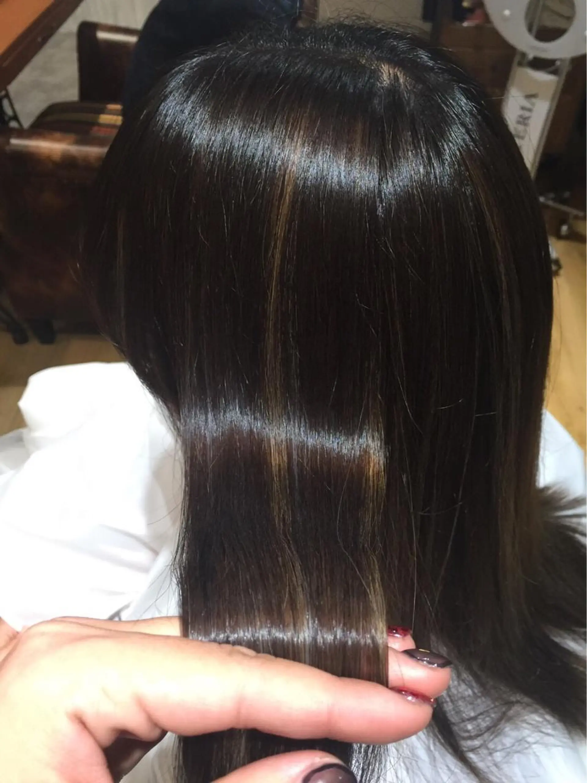 ロング カラー パーマ ヘアアレンジ メンズ キッズ ネイル マツエク・マツパ アティリー 西梅田のヘアスタイル