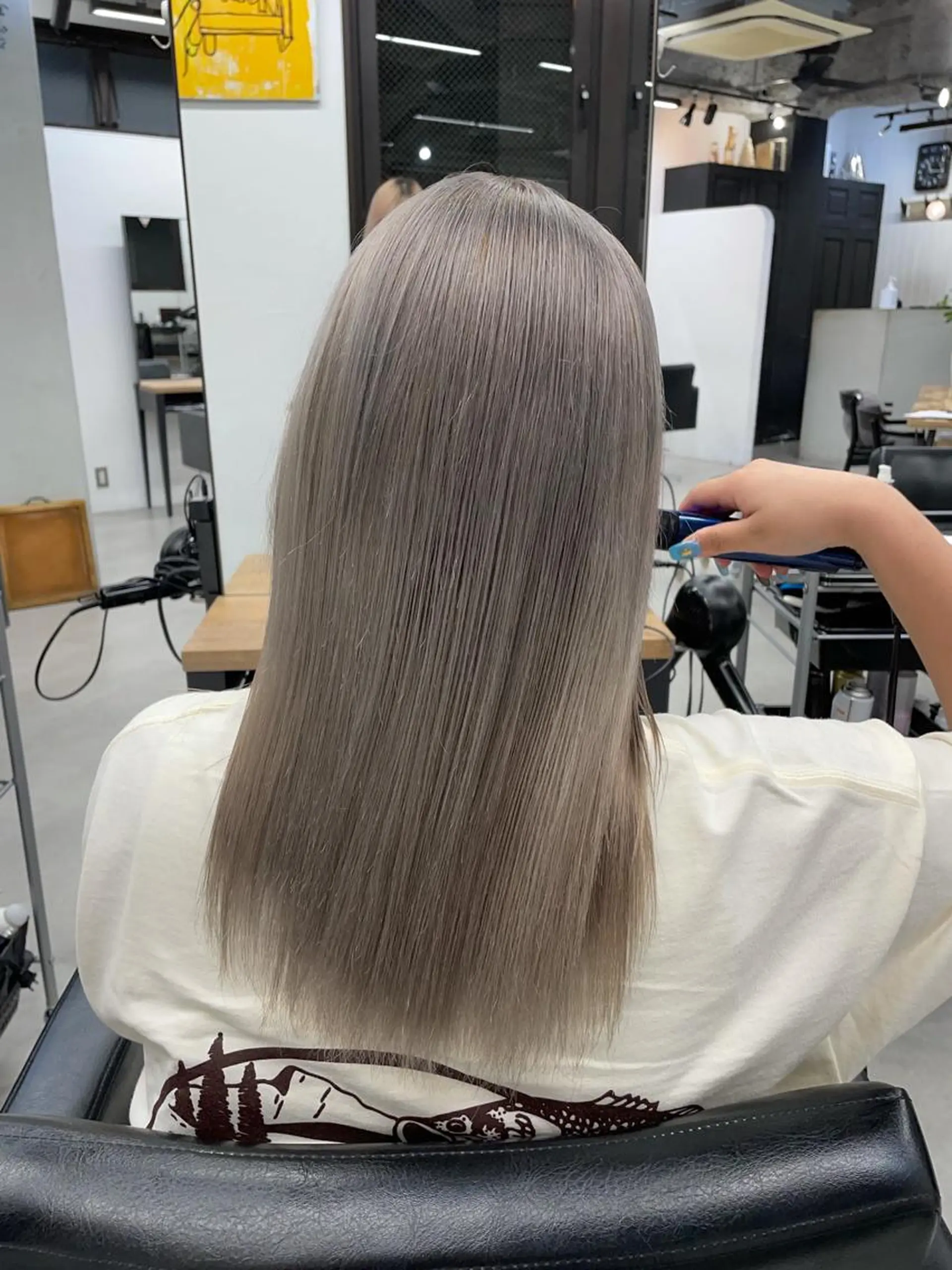 ロング カラー 韓国/ハイトーン/ ボブ🎀MIKU🎀のヘアスタイル