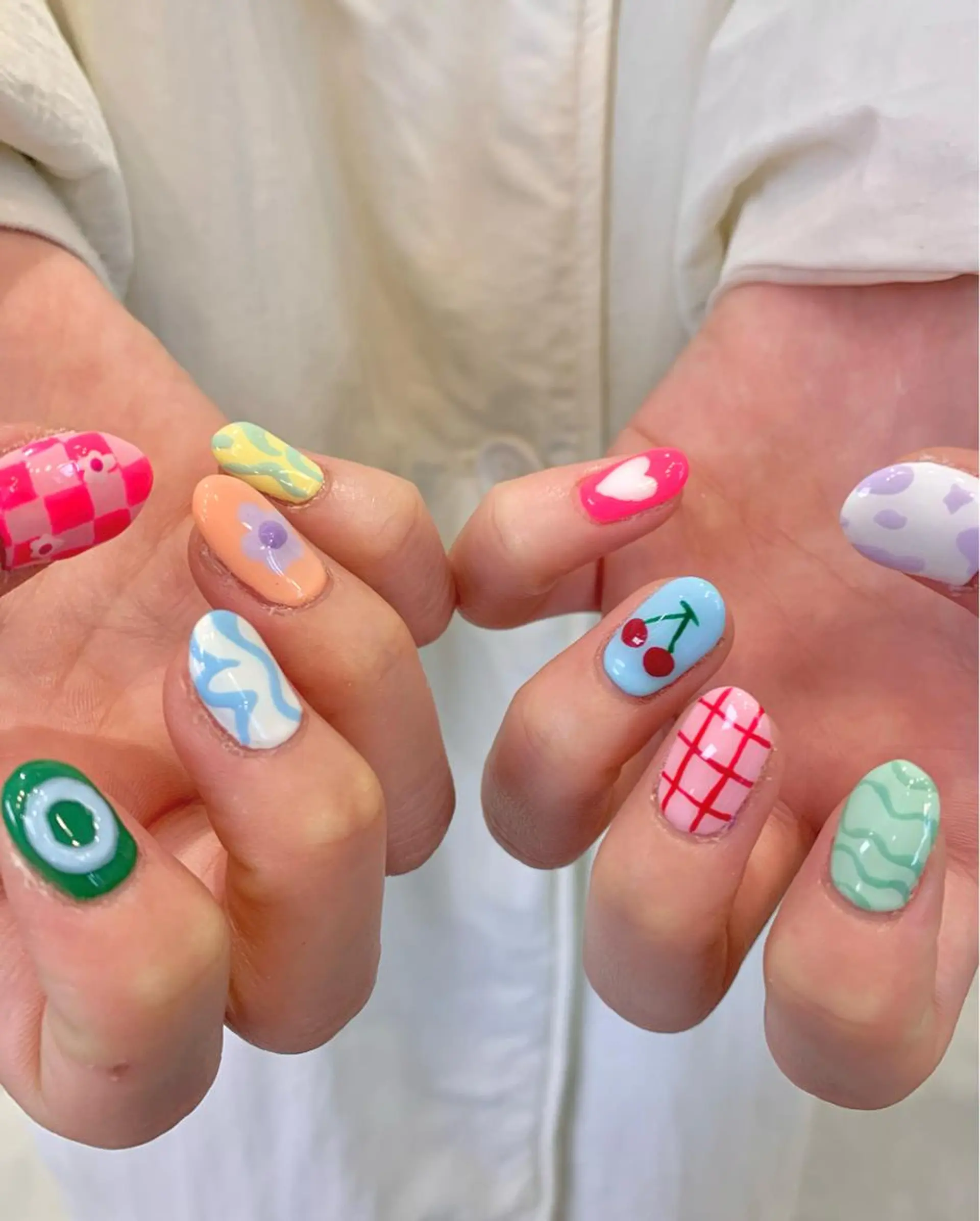 ネイル パステルネイル 春ネイル ハンドネイル Kureha/ネイル トレンドヘアのネイルデザイン