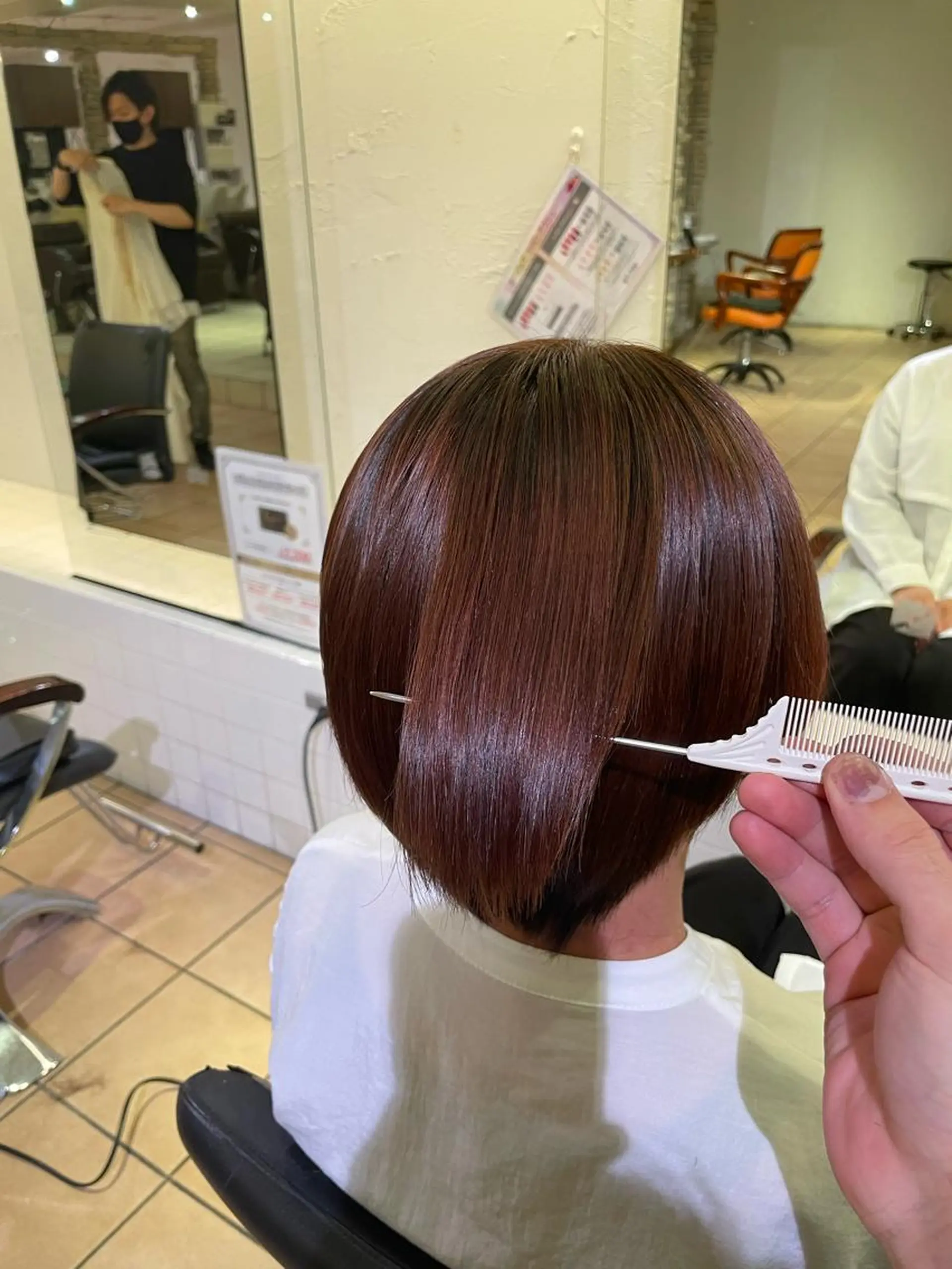 ショート 髪質改善/ 梅田中崎町/宮里のヘアスタイル