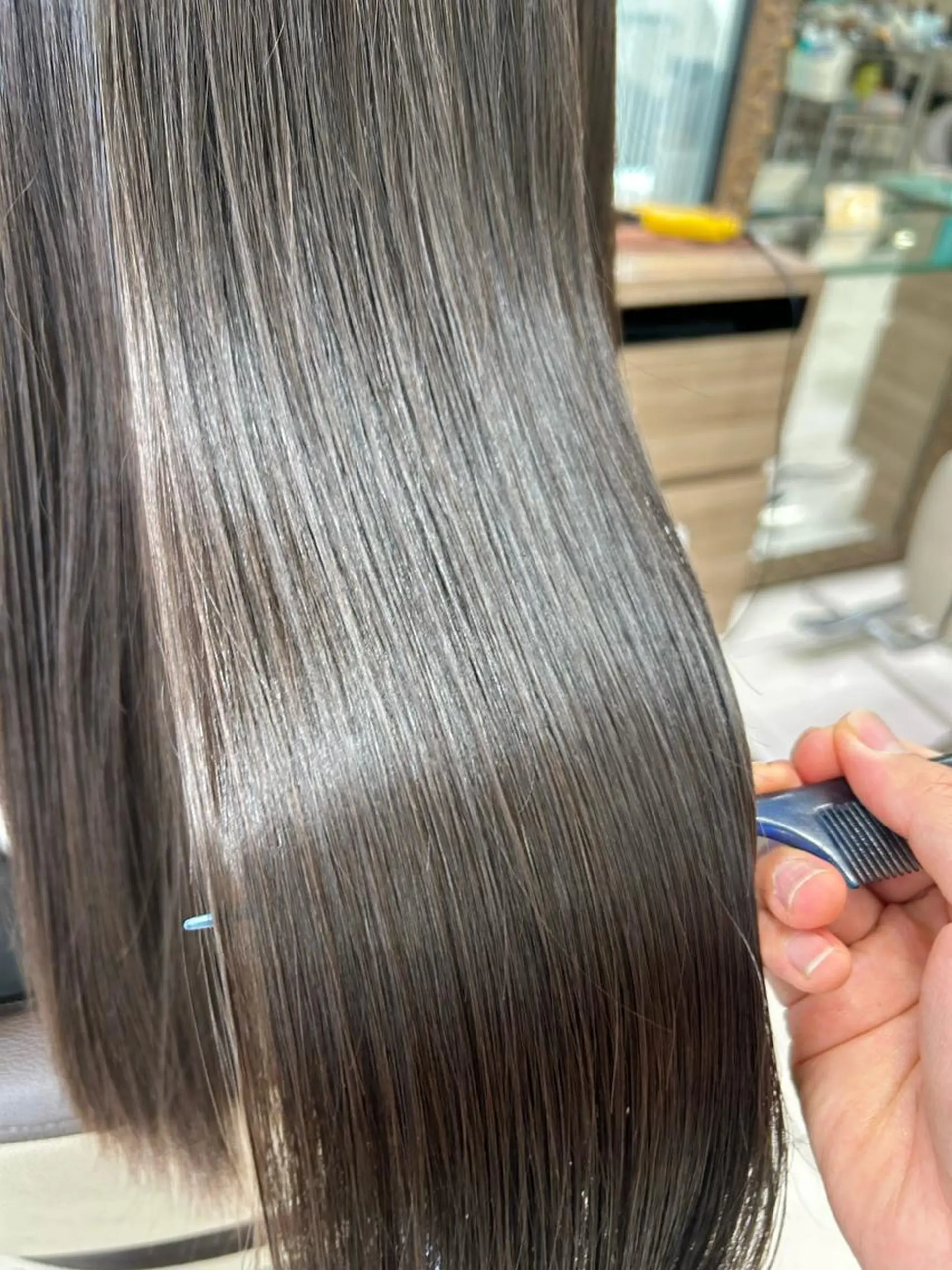 ロング 髪質改善 縮毛矯正 トリートメント 酸熱トリートメント miiro 長津田 髪質改善　フジムラのヘアスタイル