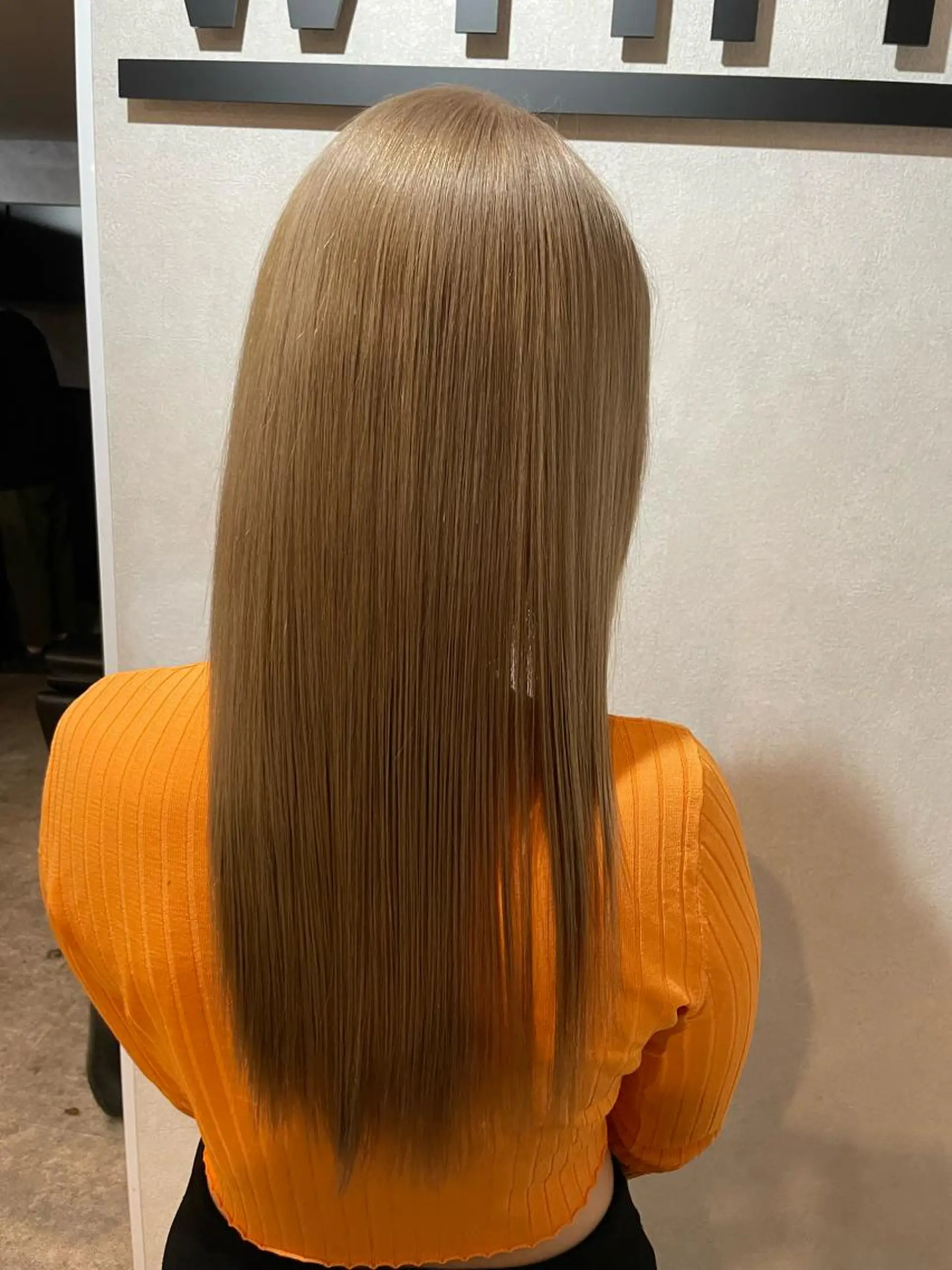 ロング ヘアカラー トリートメント Sherry大国町所属・髪質改善×縮毛矯正 ×艶カラーNAOのヘアスタイル