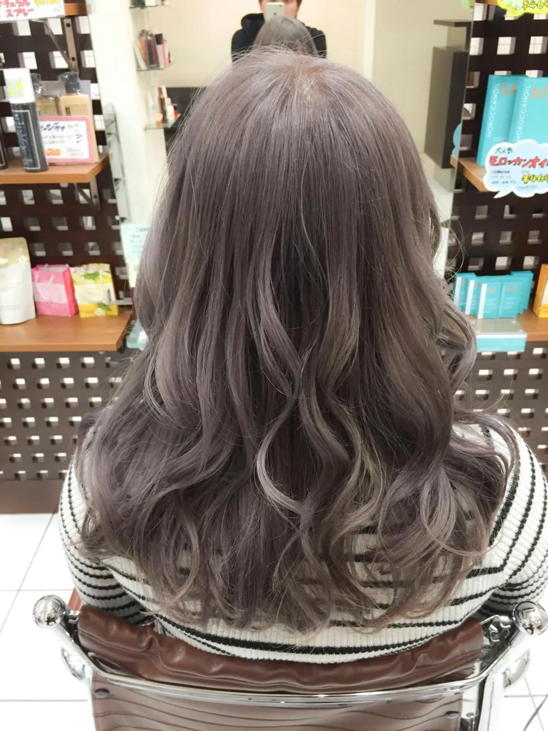 セミロング カラー モテ髪透明感❤️ デイズヘアカラーのヘアスタイル