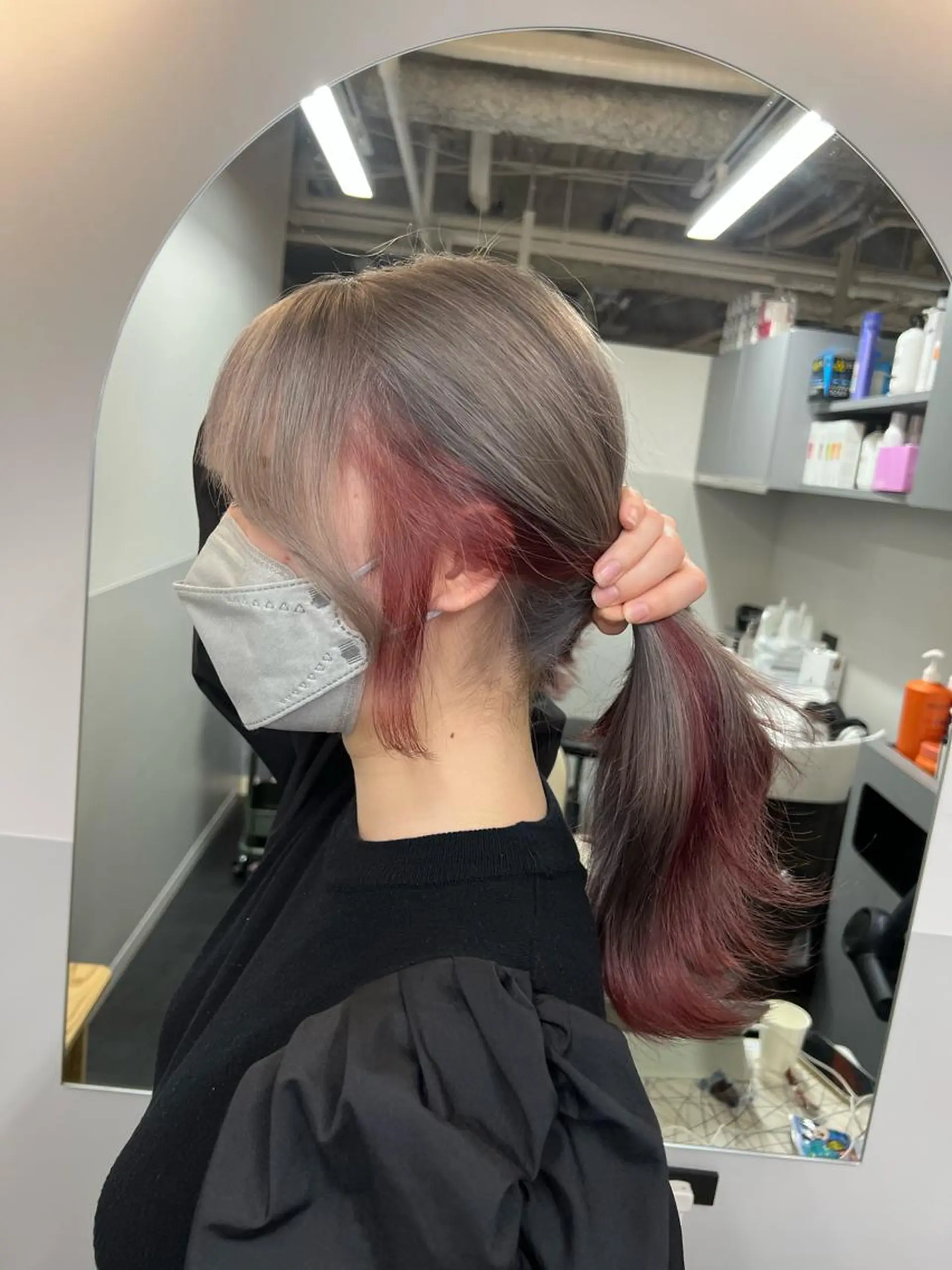 ロング カラー カット ヘアカラー 顔まわりの神様✨ 透明感カラー藤嶋秀幸のヘアスタイル