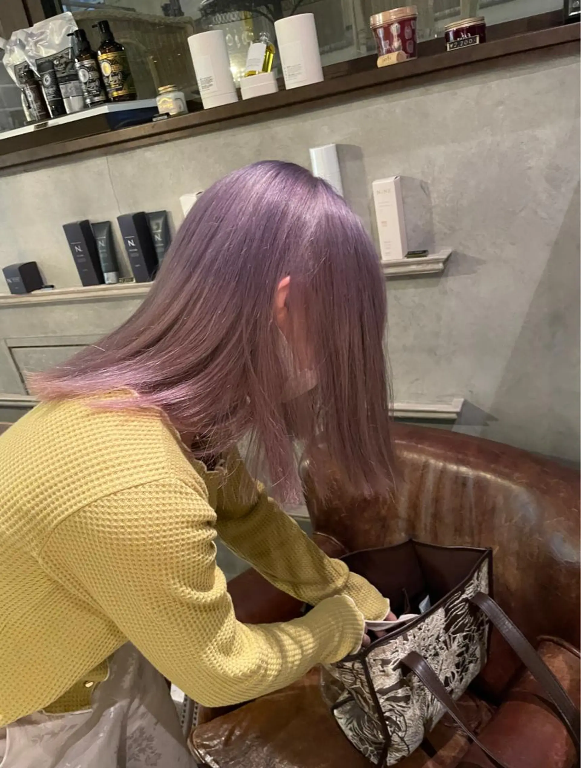 セミロング カット ヘアカラー トリートメント 🔥女子ウケ🔥 メンズカットRIOのヘアスタイル