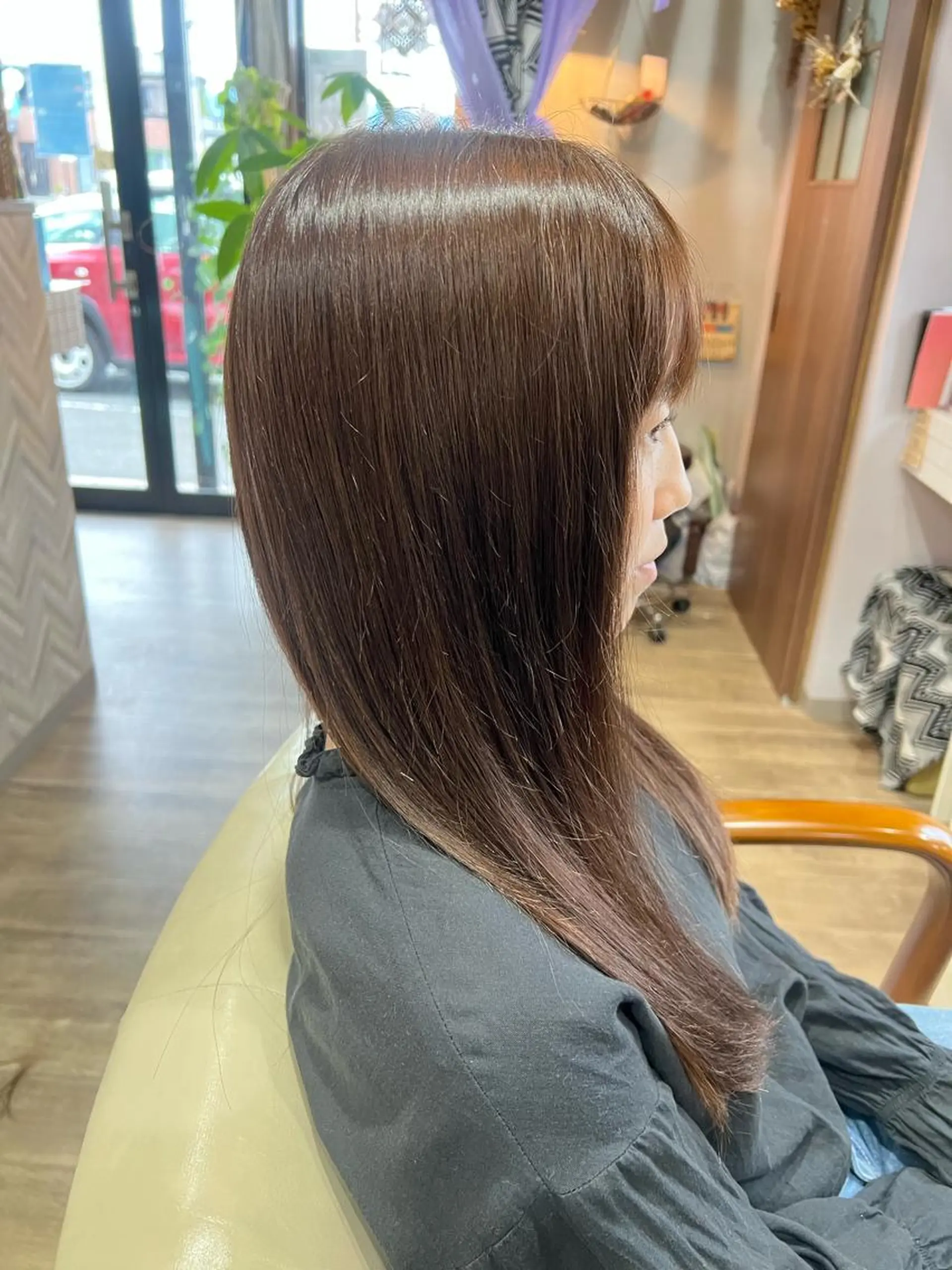 ロング カラー グレージュ トリートメント トリートメント 今井 里美のヘアスタイル