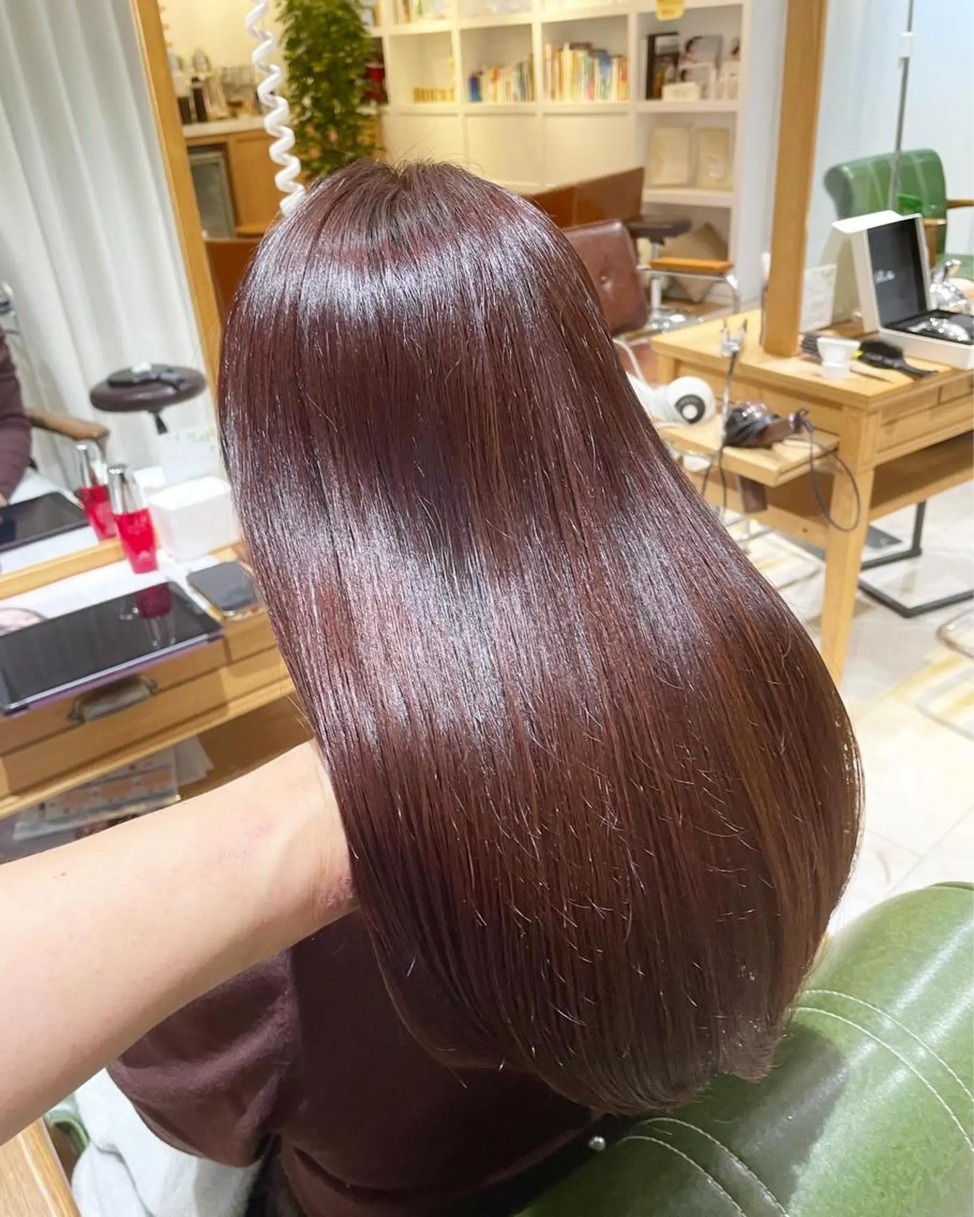 セミロング カラー カット ヘアカラー トリートメント ヘッドスパ 過去一の柔髪ヘア 🌿einshairのヘアスタイル