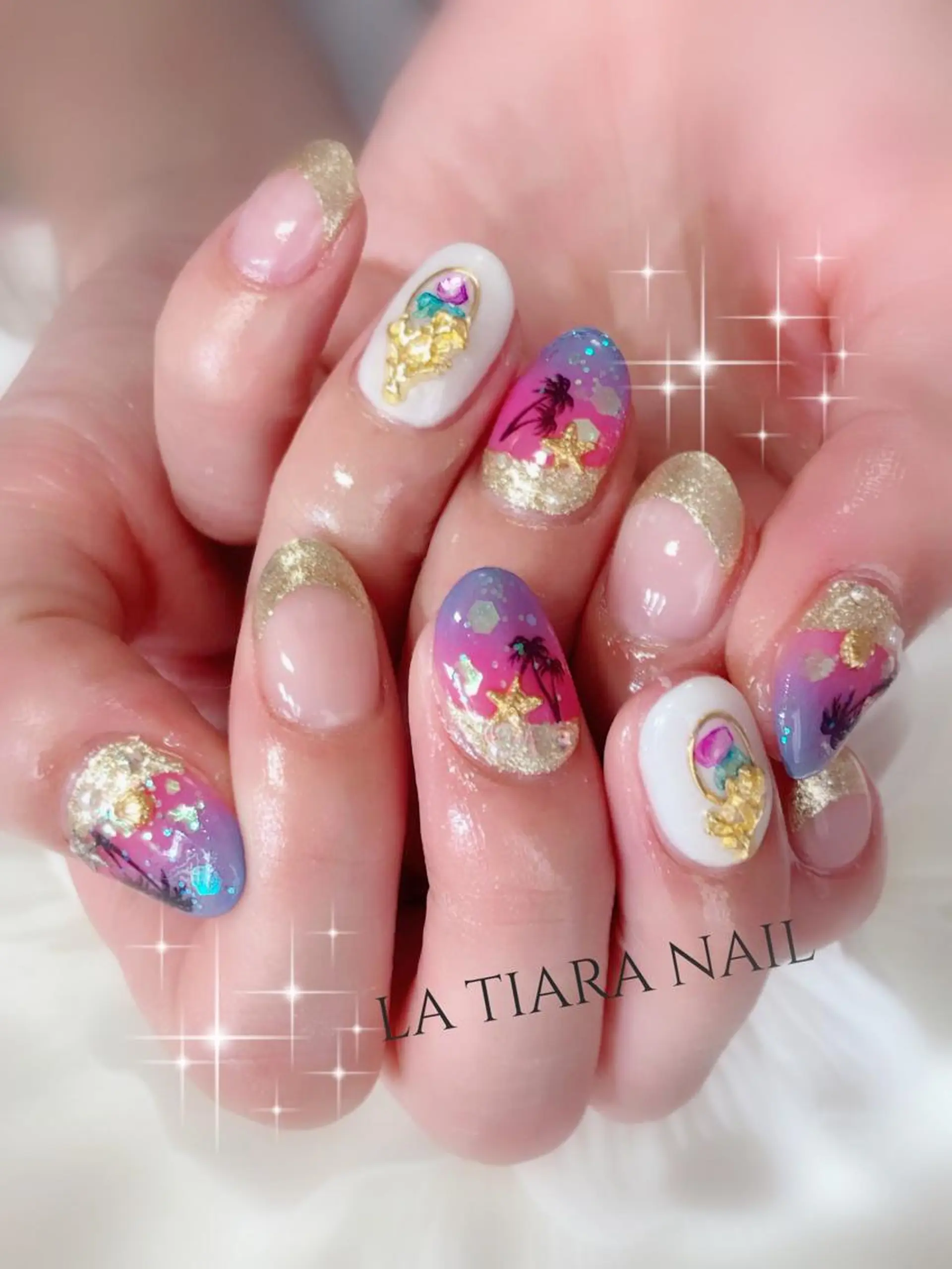 ネイル ハンドネイル Blue bird  nailのネイルデザイン