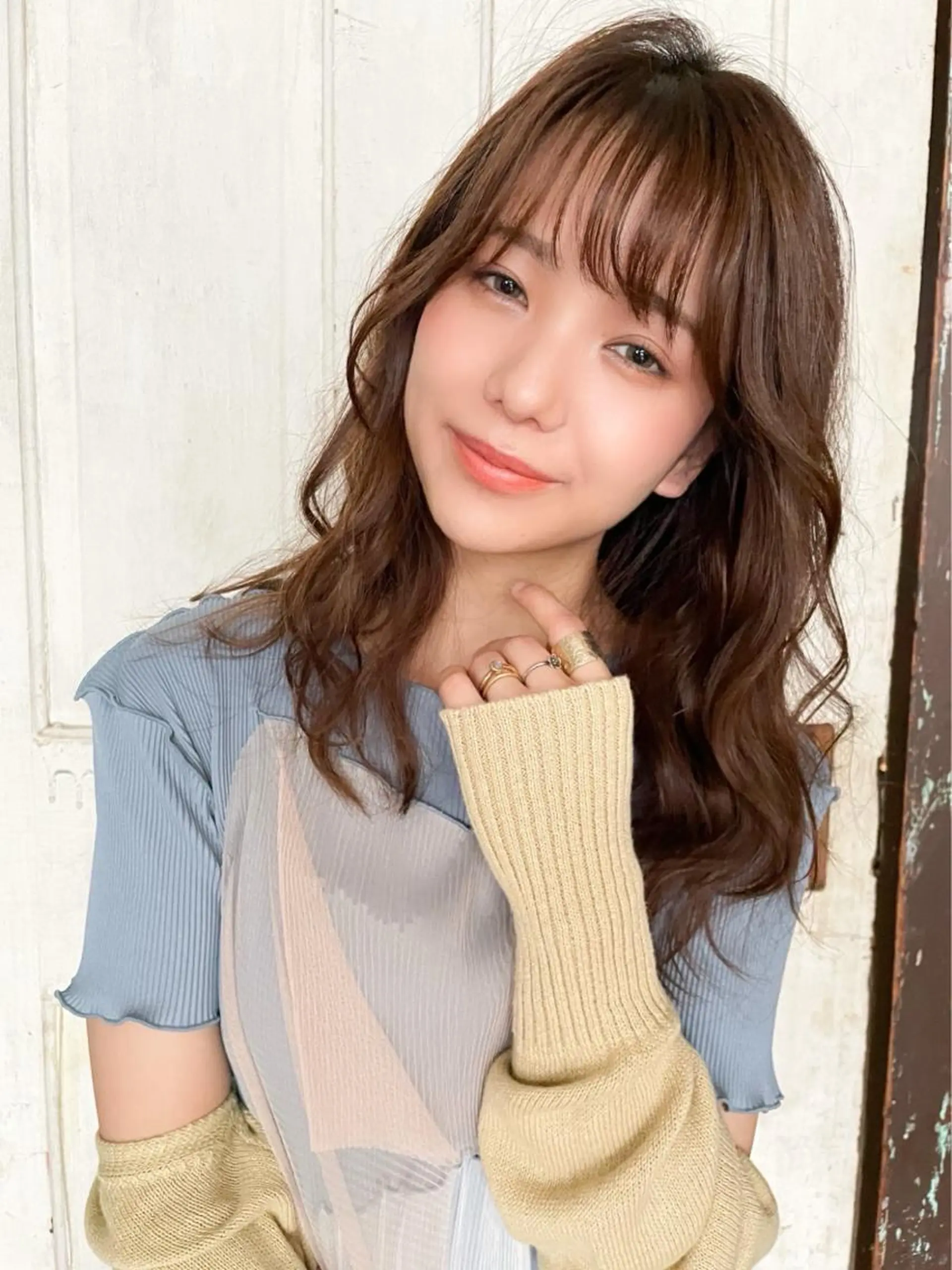 セミロング カラー パーマ ヘアアレンジ メンズ キッズ ネイル マツエク・マツパ ベージュカラー 韓国ヘア🫧 KAZUTOのヘアスタイル