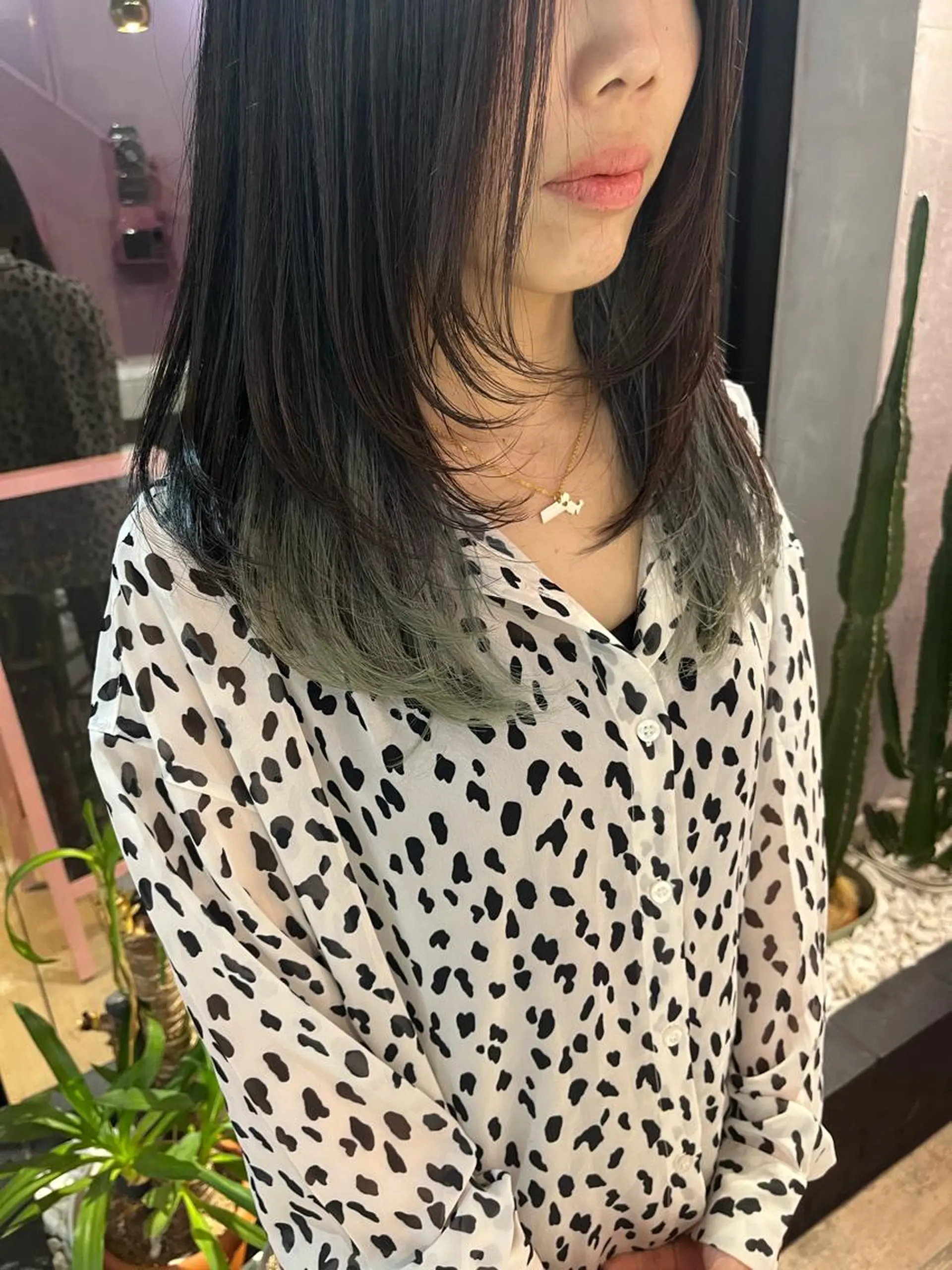 セミロング 艶感透明感カラー🤍 hinaのヘアスタイル