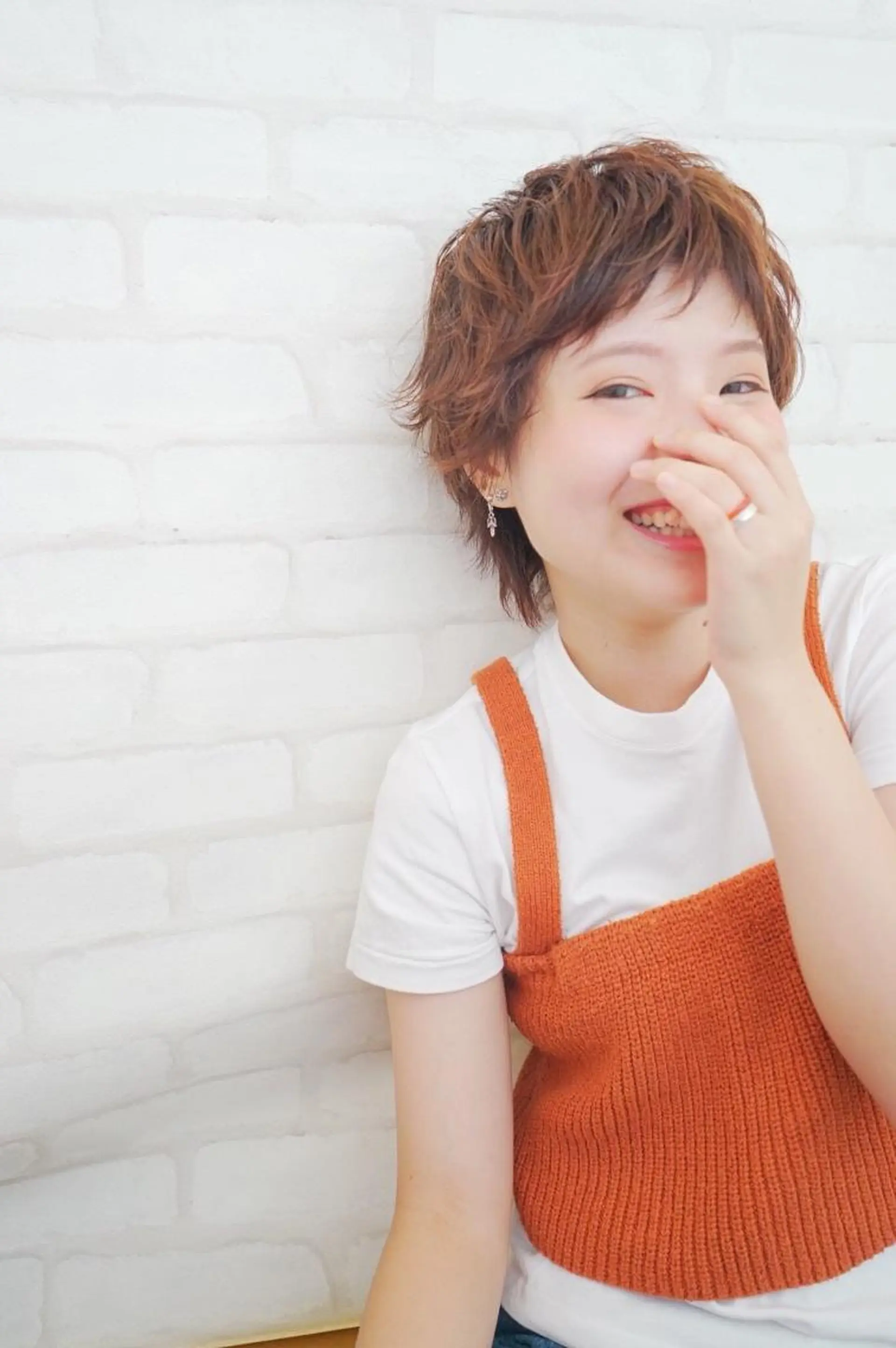 ショート カラー パーマ レイヤーカット✂️ 横浜No1♡下鳥翔子のヘアスタイル