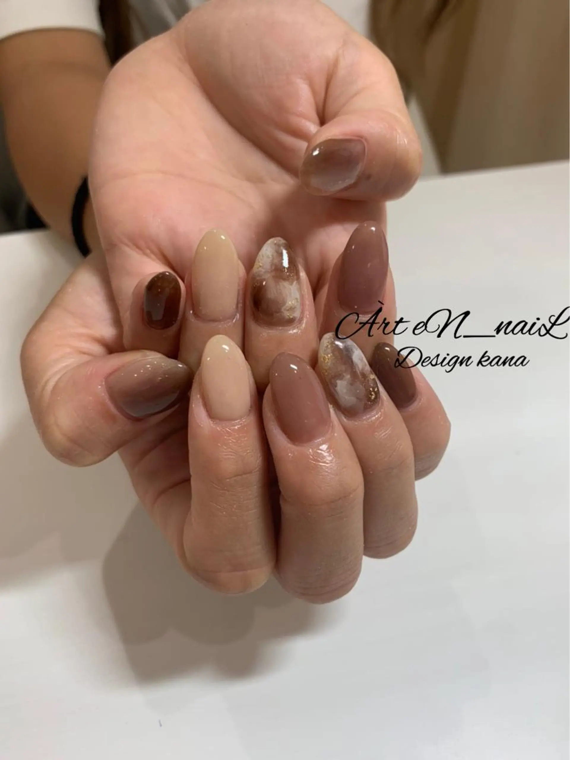 ネイル ハンドネイル EN_NAIL 野中本店Ayakaのネイルデザイン