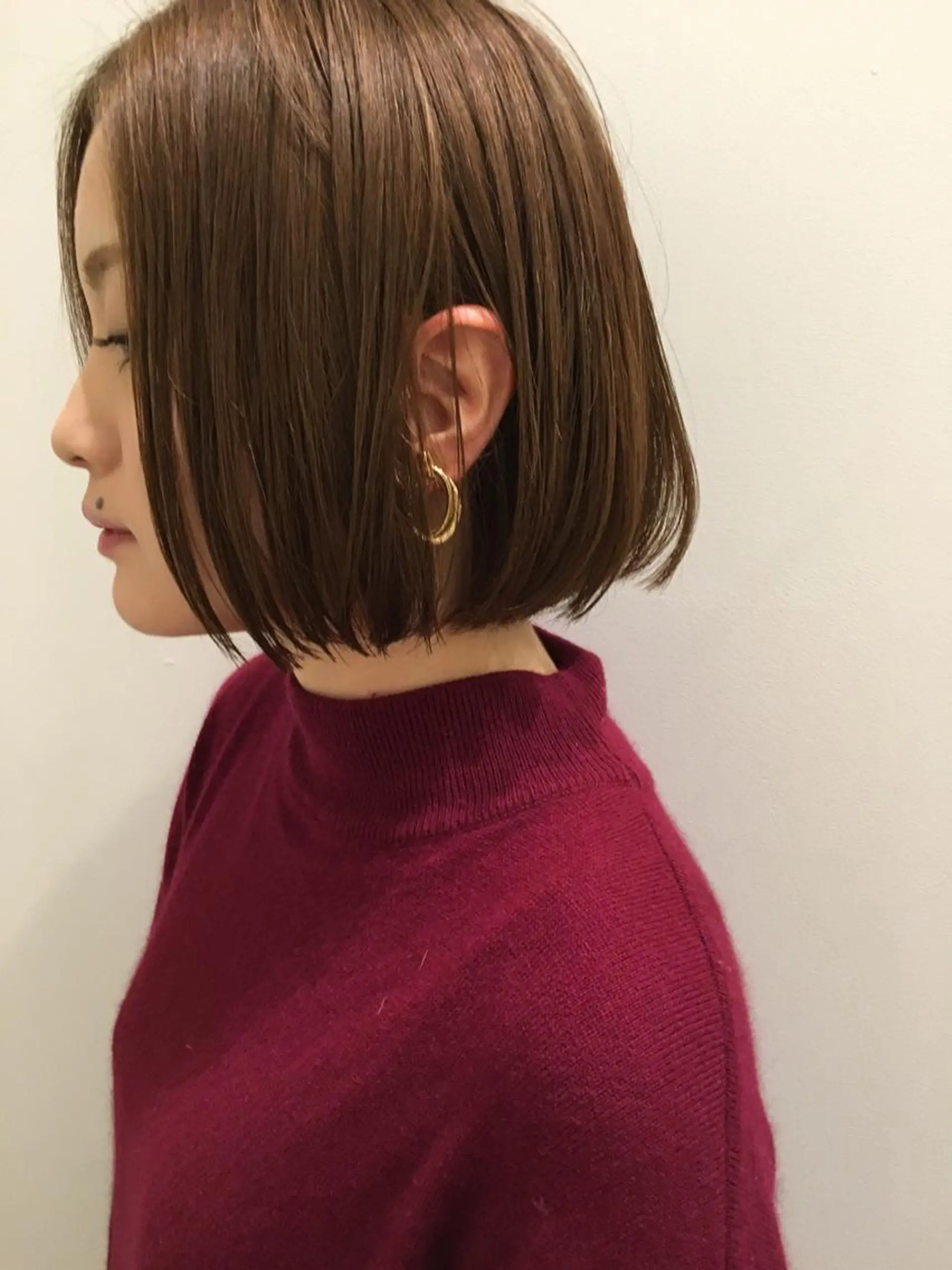 ミディアム カラー ベージュカラー エクステ(レミー毛) NINEのヘアスタイル