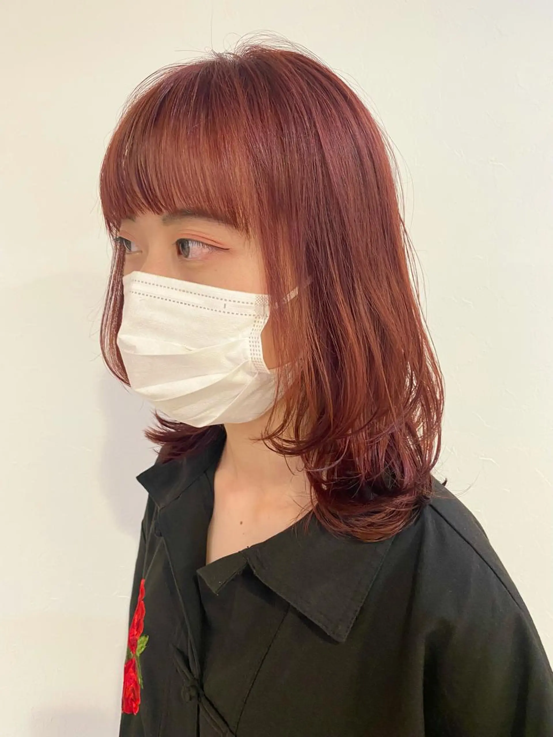 ミディアム カラー 青木 梢のヘアスタイル
