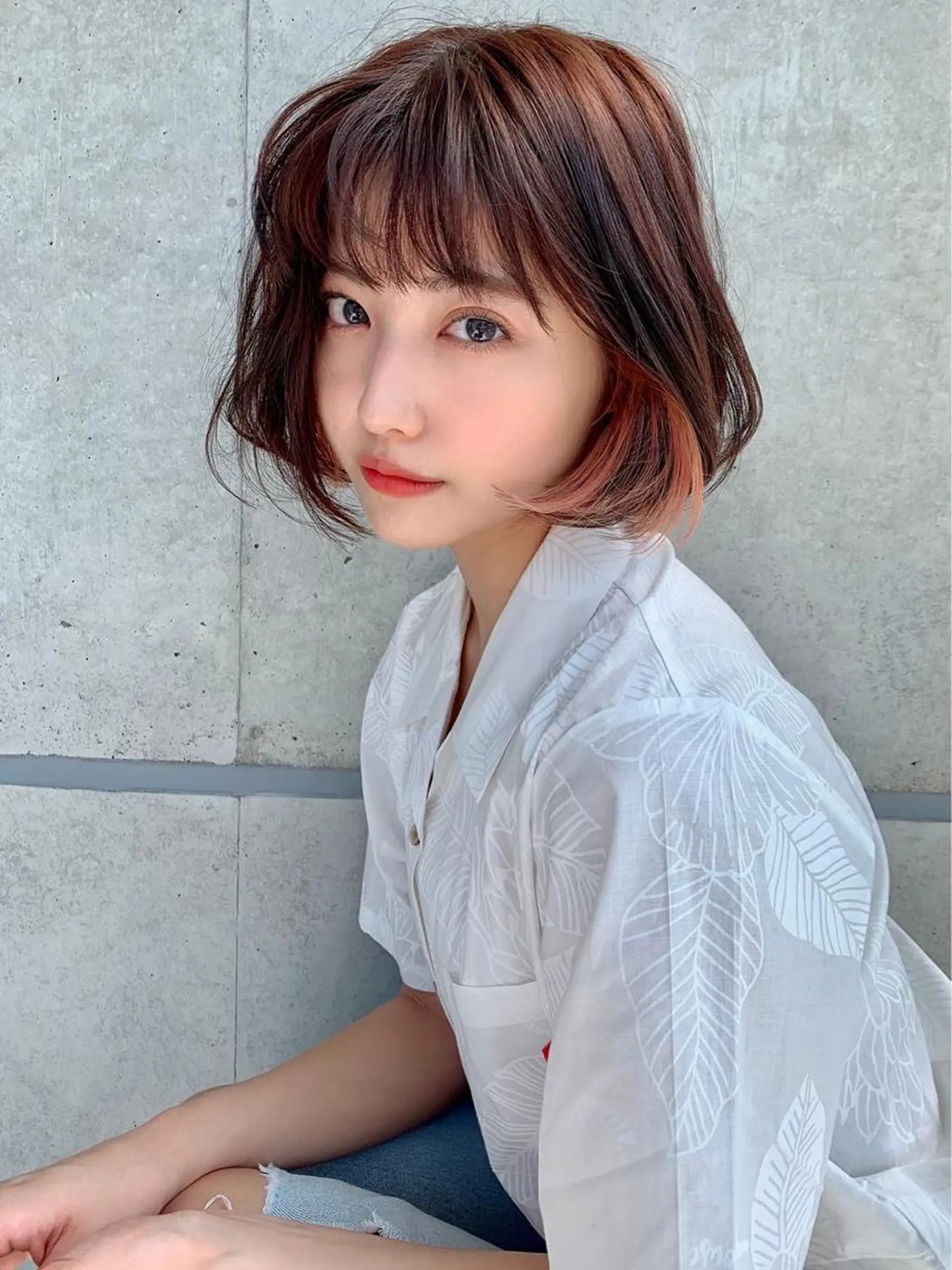 ミディアム カラー ヘアアレンジ *モデル募集🌼 札幌アカデミー🌼のヘアスタイル