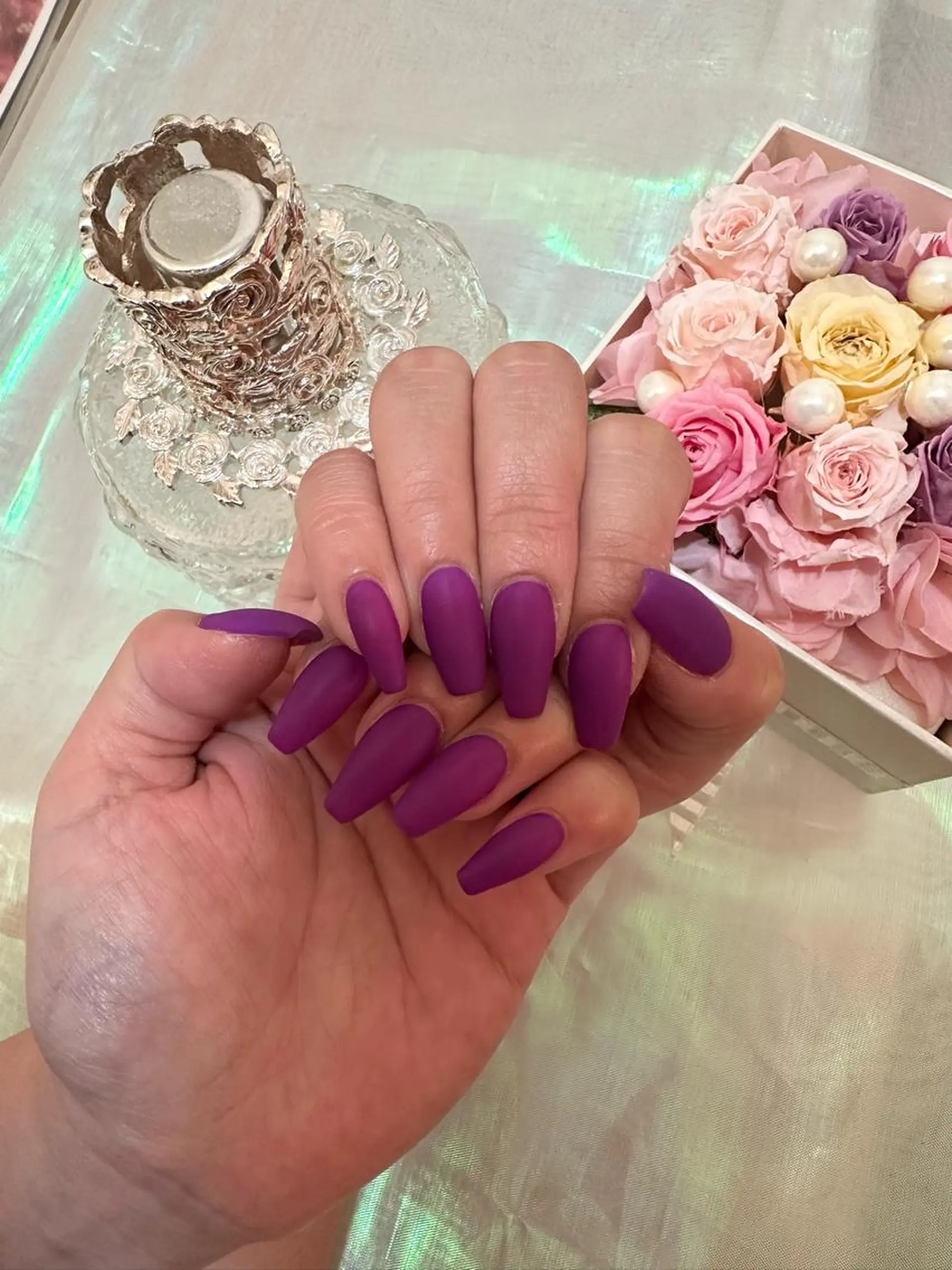 ネイル マットネイル CREVIO小美玉店 店長RIRIのネイルデザイン