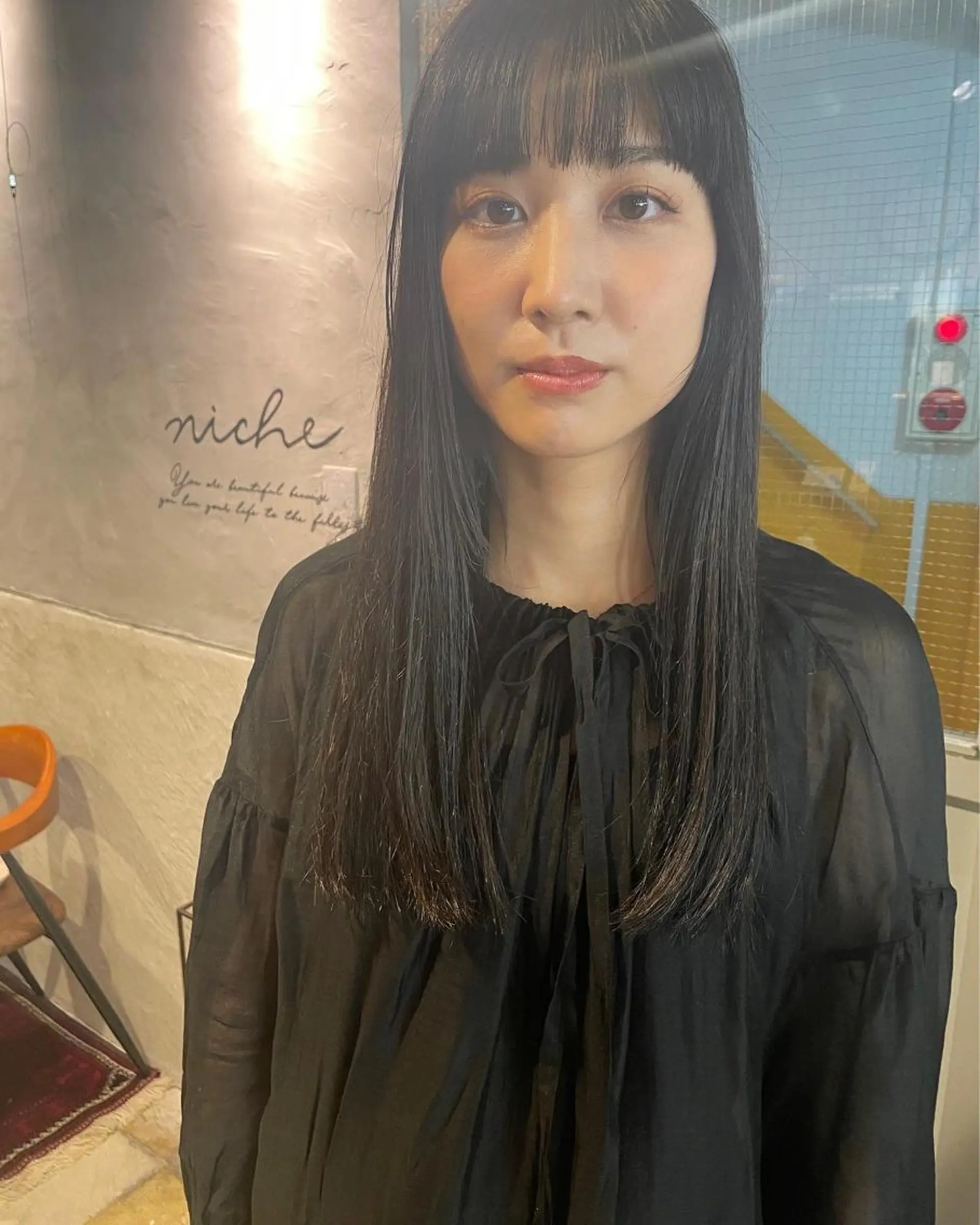 ロング カット ヘアカラー トリートメント さの あやねのヘアスタイル