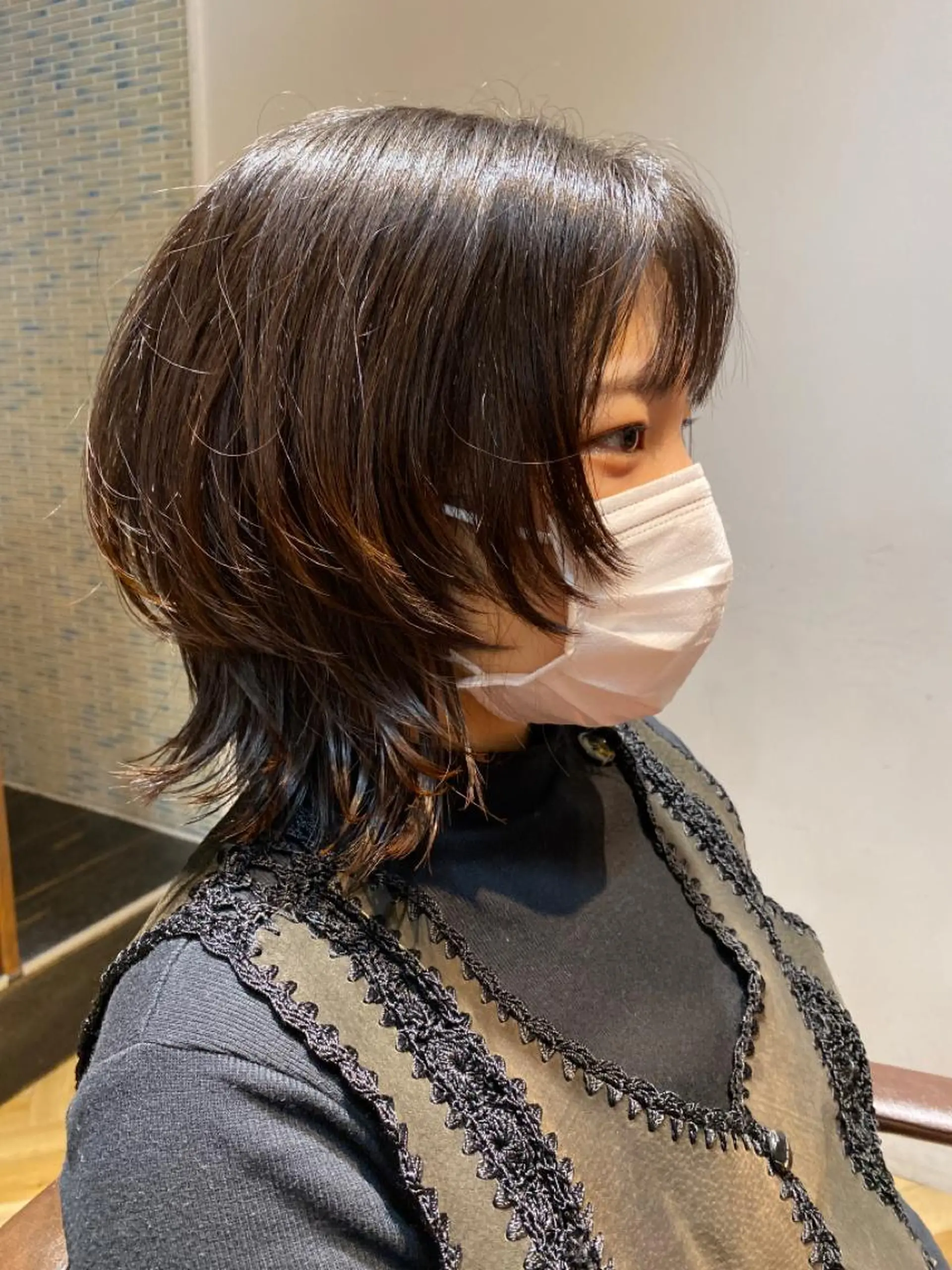 ショート カラー パーマ 美髪改善・ブリーチ tadasuke⭐️のヘアスタイル