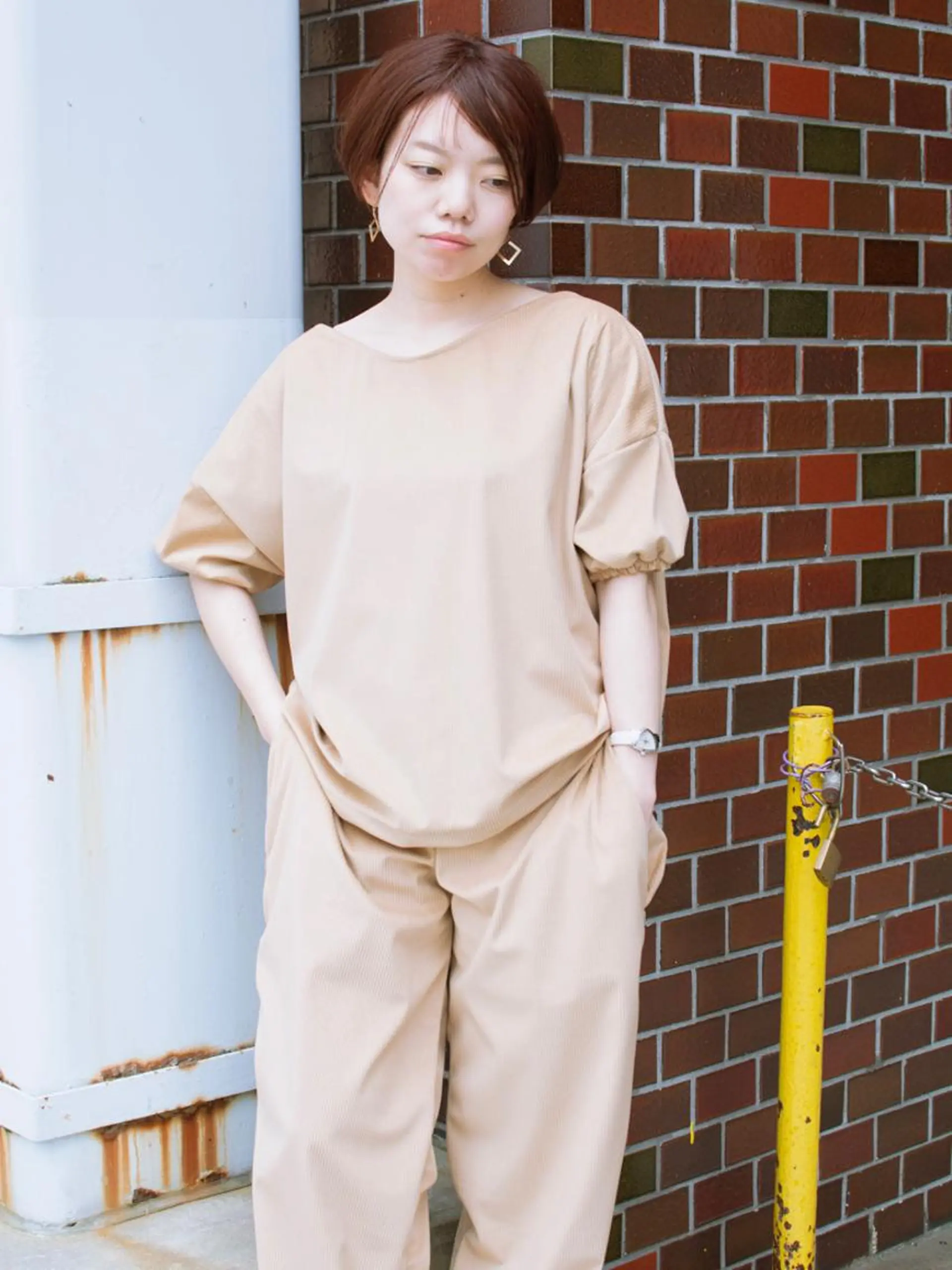 ショート カラー ショートボブ ベージュカラー ブルーカラー ブルージュ グレージュ 撮影モデル 斉藤 正敏のその他イメージ