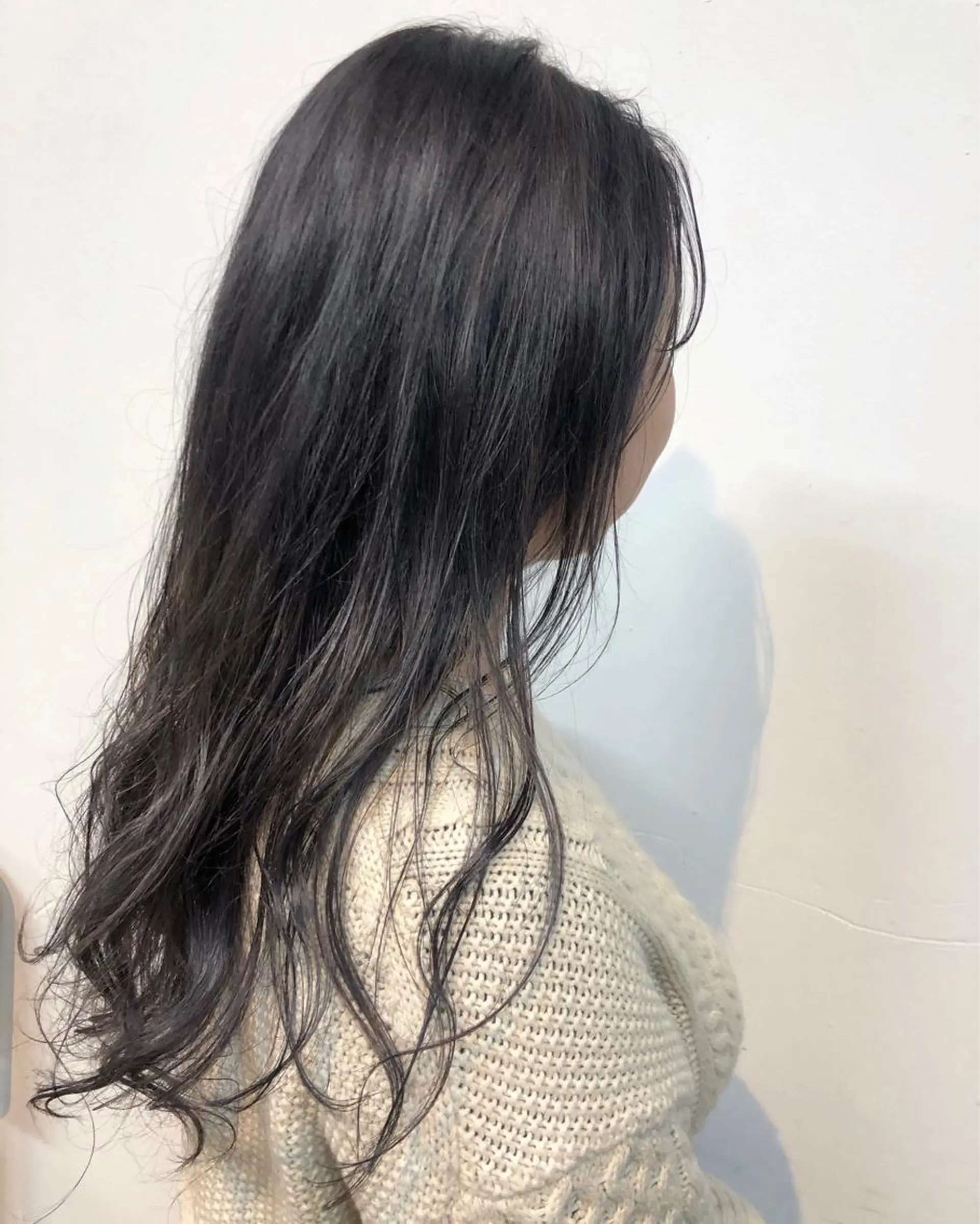 カラー グレージュ ラベンダーカラー ラベンダーグレージュ ラベンダーグレー ヘアカラー レイヤー/ボブ/ 顔周り/yukinaのヘアスタイル