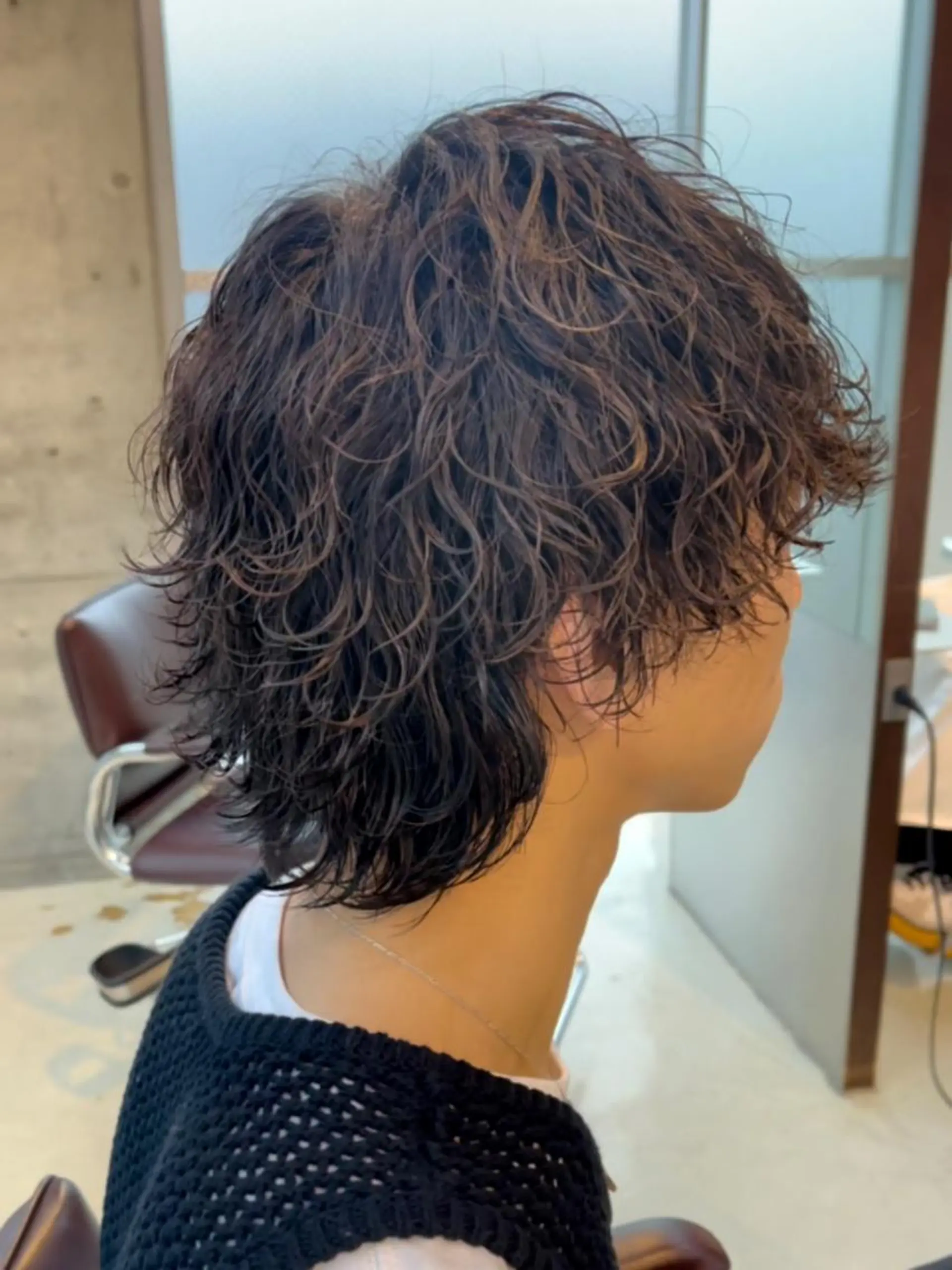 ショート メンズ メンズパーマ 波巻きパーマ fifth リュウセイのヘアスタイル