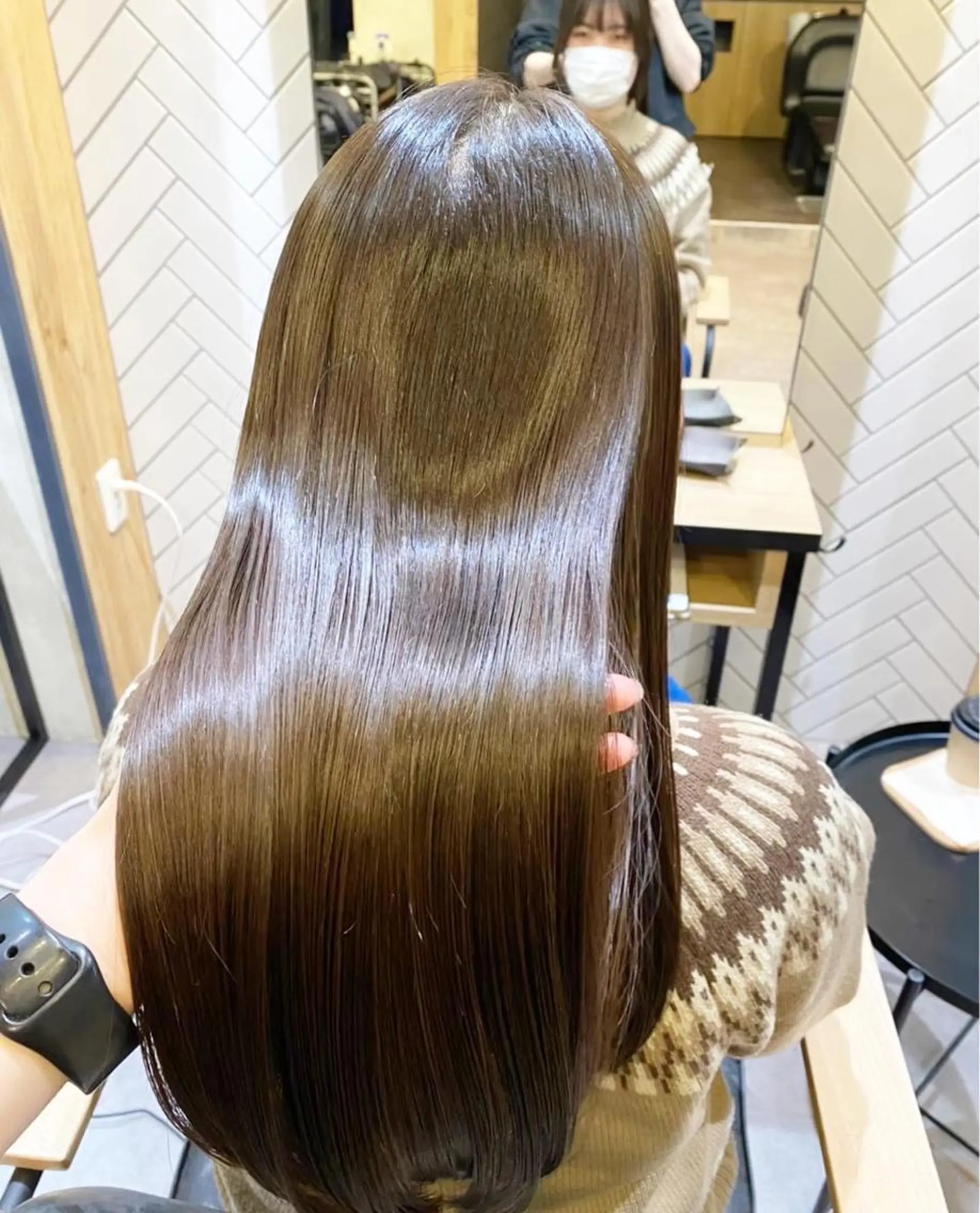 セミロング 髪質改善 トリートメント カット 縮毛矯正 💎髪質改善専門 jewel boxのヘアスタイル