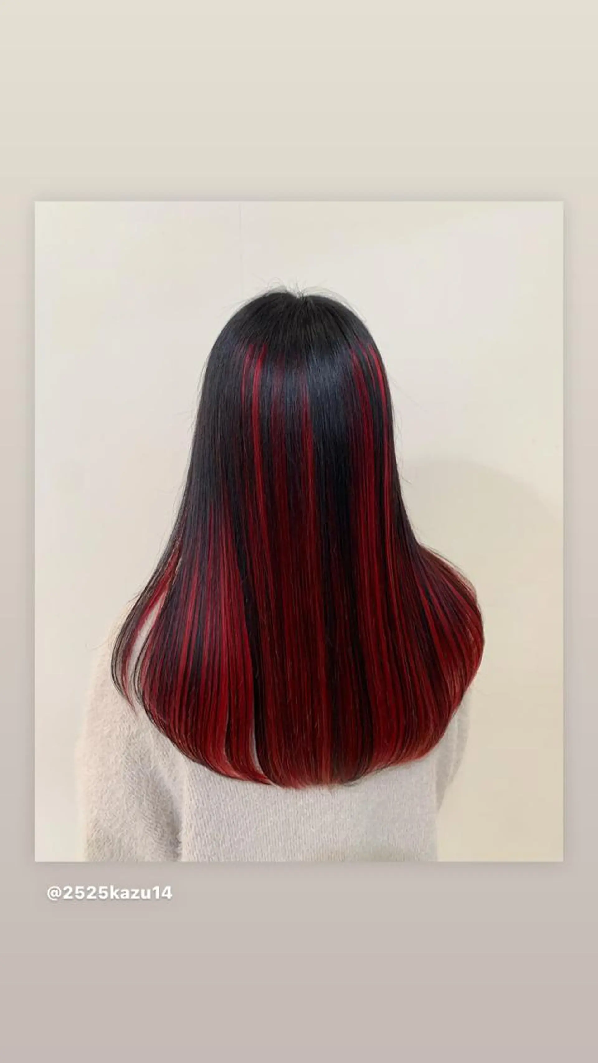 ロング カラー ブリーチ レッドカラー フレイストート所属・KAZU 🍎ᩚのヘアスタイル