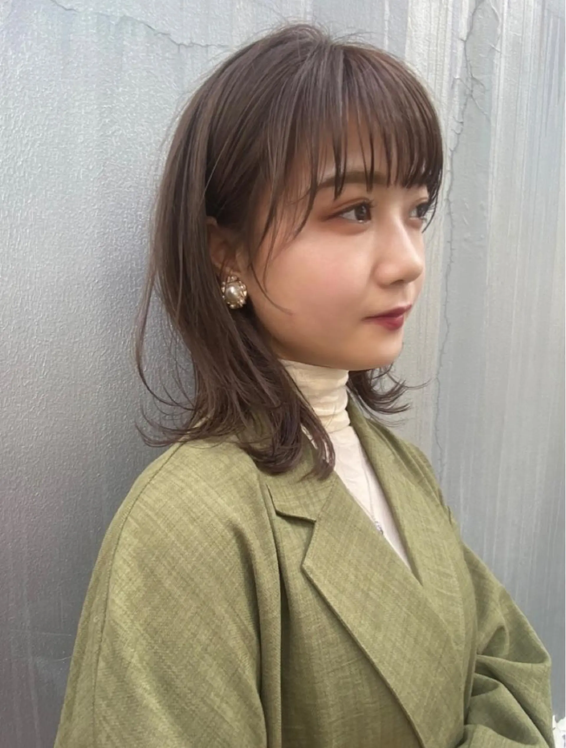 ミディアム カラー ヘアアレンジ カット ヘアカラー トリートメント 溝口 ひなこのマツエク・マツパデザイン