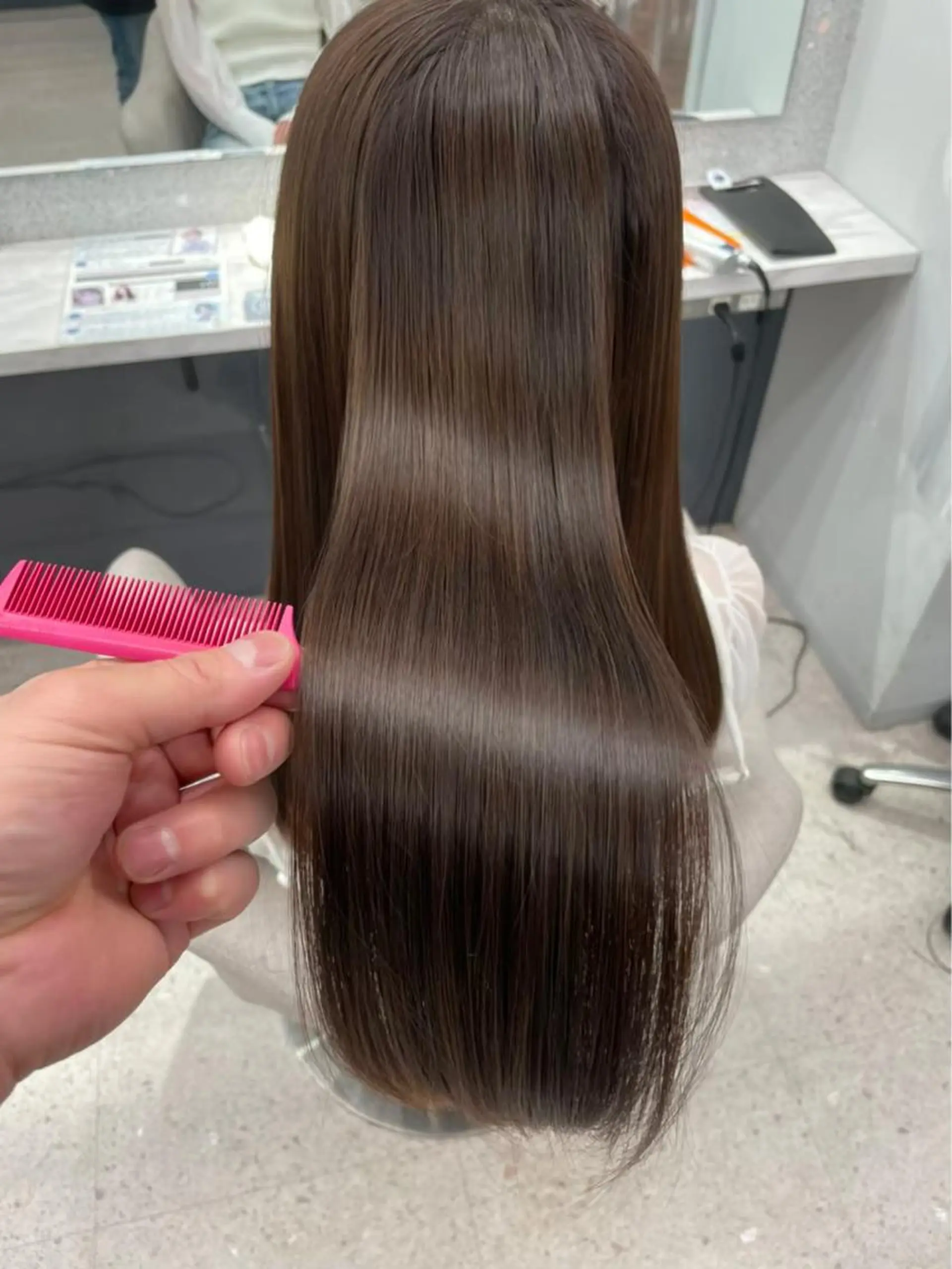 セミロング 韓国風🤍 イワサキ　リコ🍒のヘアスタイル