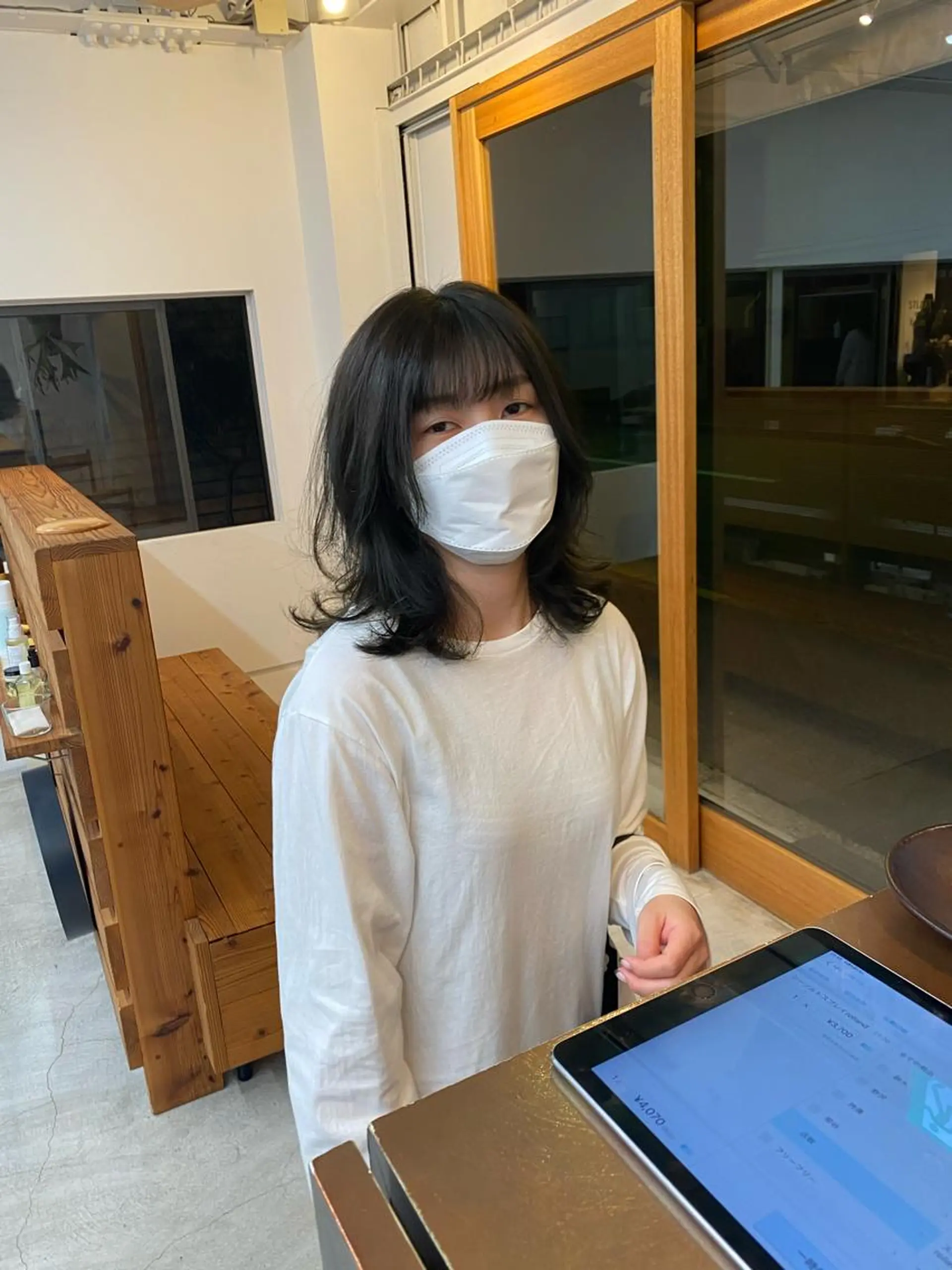 ミディアム カラー パーマ うる艶ヘア♡韓国好き 透明感　shotaのヘアスタイル