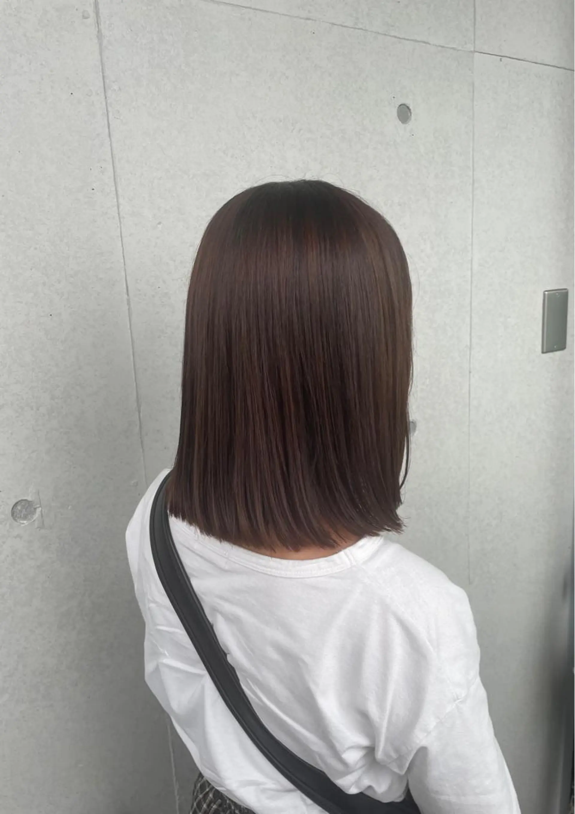 ミディアム 抜け感ハイトーン/ ボブ/Ririnaのヘアスタイル