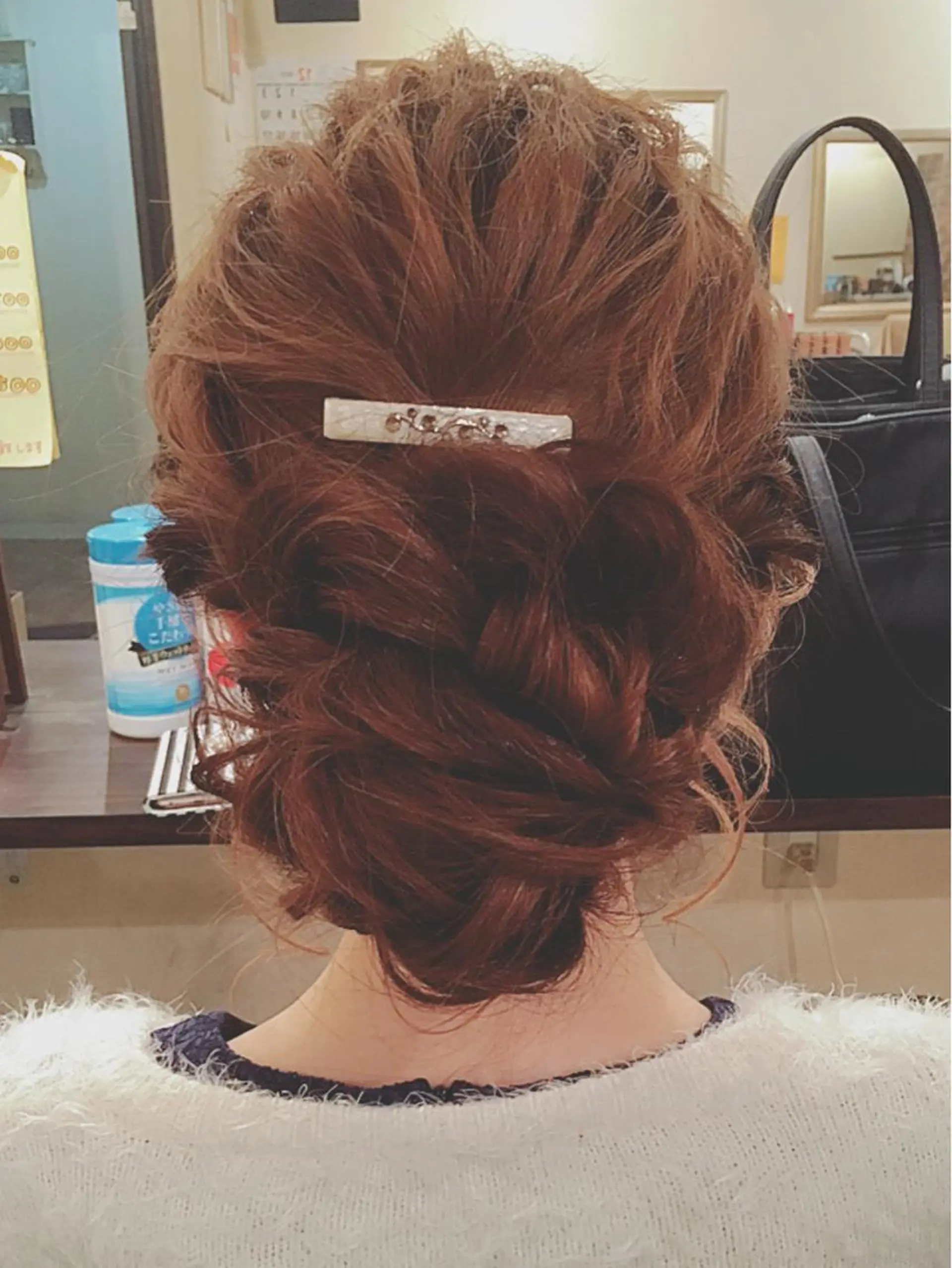 ミディアム ヘアアレンジ ヘアセット CAnameのヘアスタイル